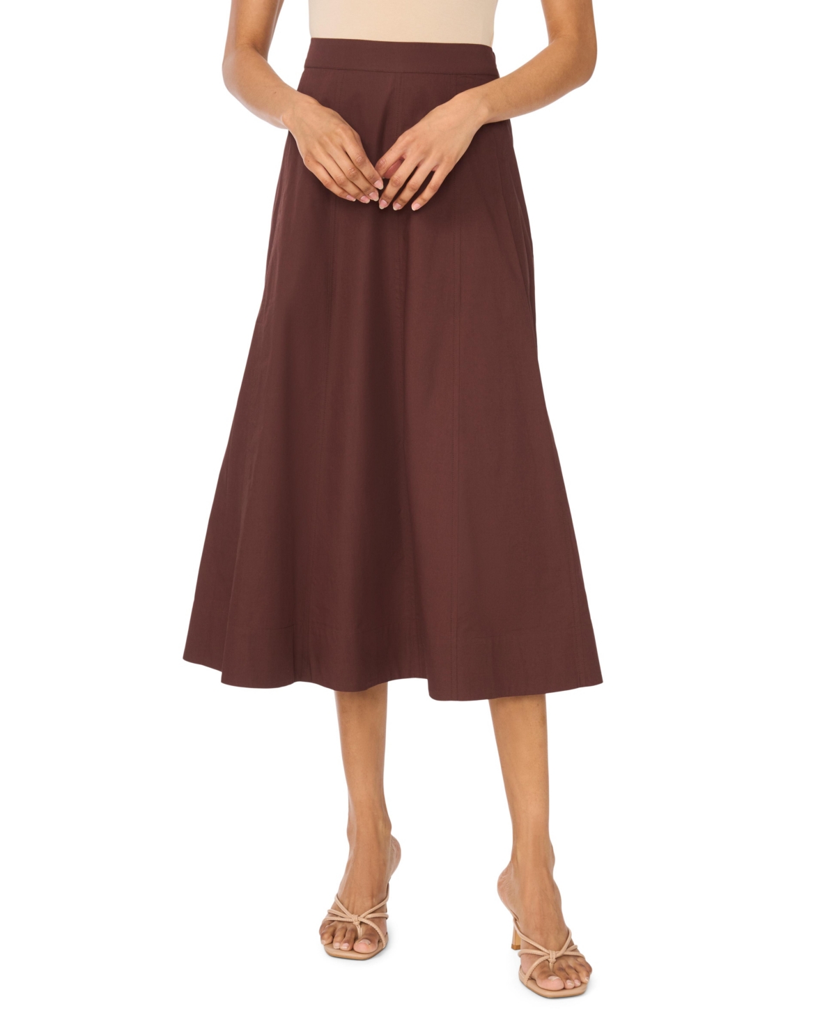 1.state Women’s A-Line Midi Skirt – Cappuccino 1.state Women’s A-Line Midi Skirt – Cappuccino