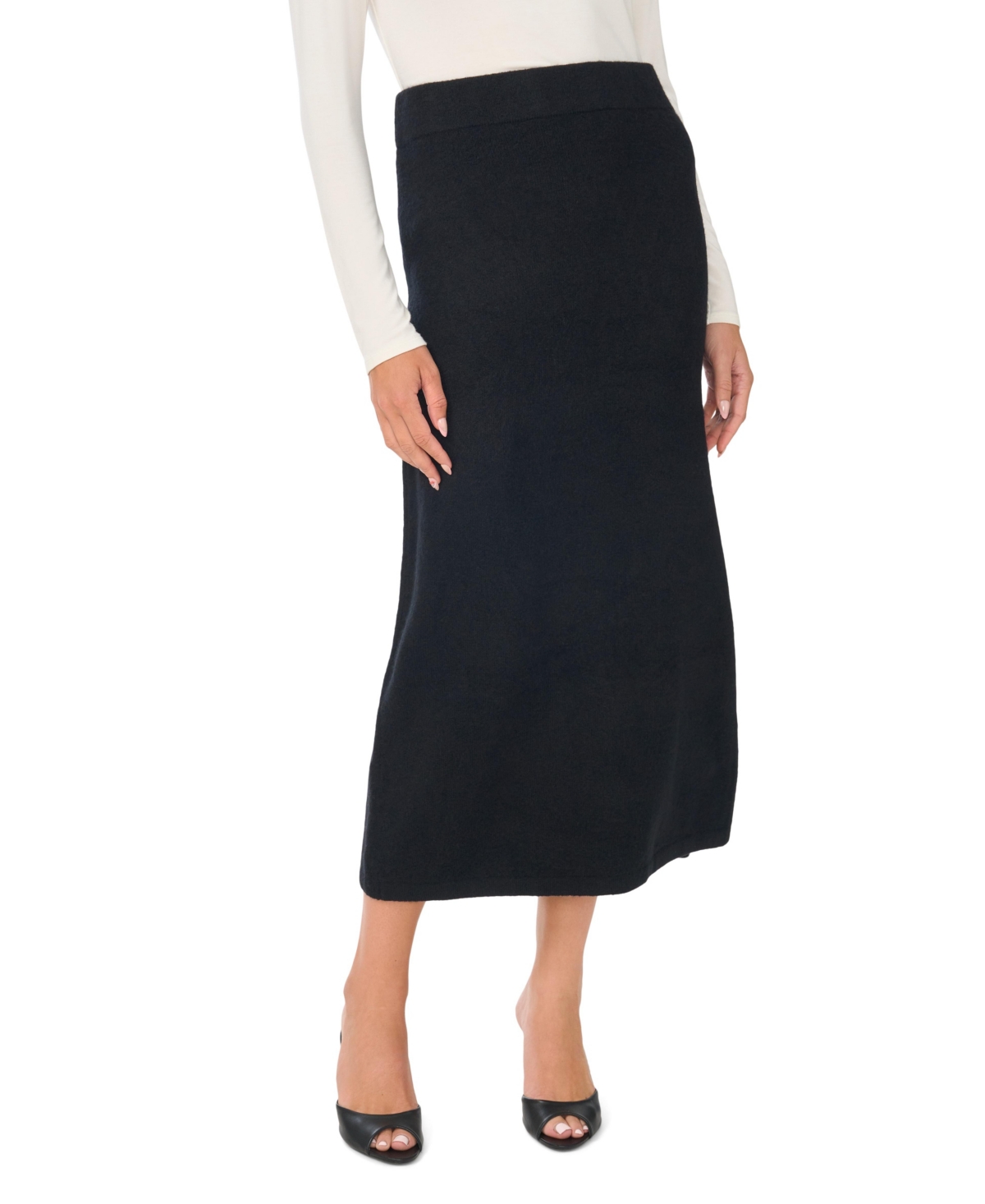 1.state Women’s Side Slit Pencil Midi Skirt – Rich Black 1.state Women’s Side Slit Pencil Midi Skirt – Rich Black