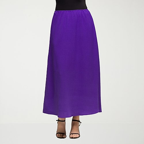 24seven Comfort Apparel Womens Mid Rise Long A-Line Skirt, Small, Purple 24seven Comfort Apparel Womens Mid Rise Long A-Line Skirt, Small, Purple