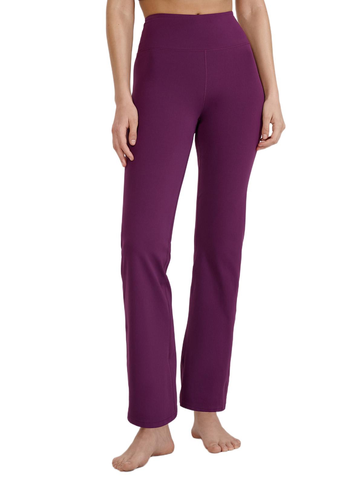 4F Women’s Flared Yoga Leggings – Dark violet