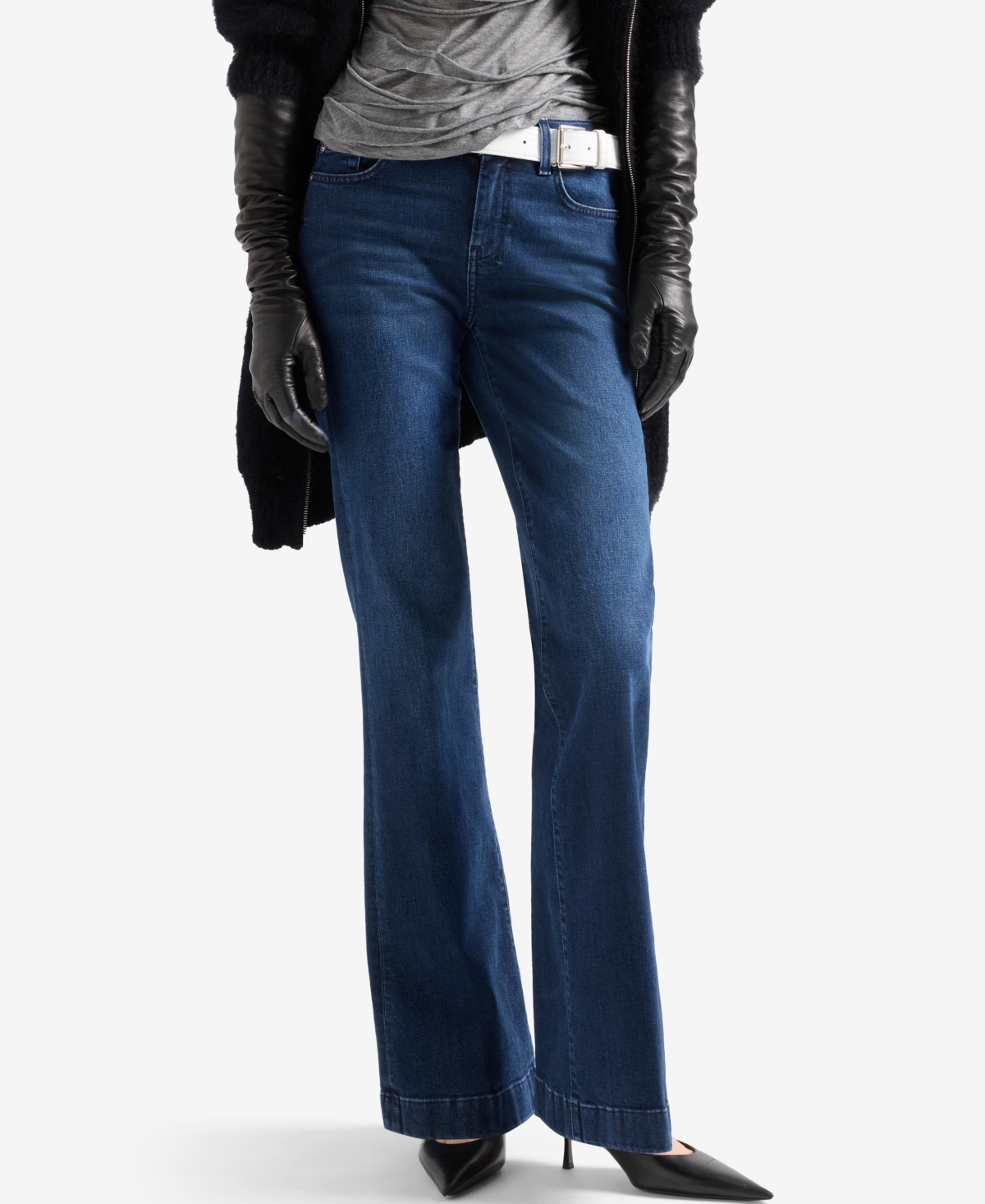 7 For All Mankind Women’s Dojo Mid-Rise Flare Jeans – Shadowleaf 7 For All Mankind Women’s Dojo Mid-Rise Flare Jeans – Shadowleaf