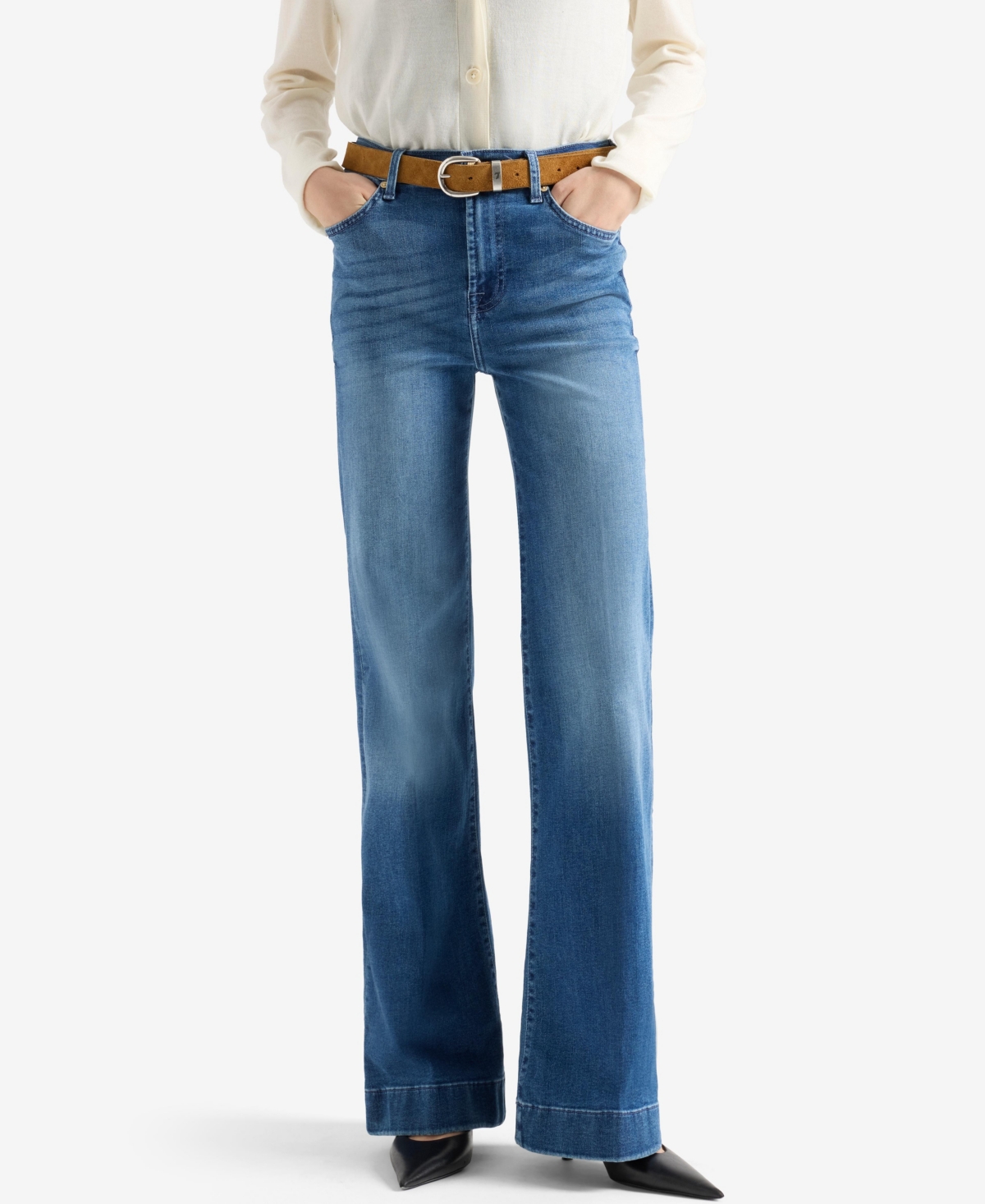 7 For All Mankind Women’s Modern Dojo High-Rise Flare Jeans – Almost Love 7 For All Mankind Women’s Modern Dojo High-Rise Flare Jeans – Almost Love