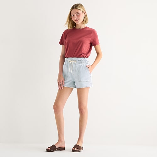 A.N.A Utility Womens 5″ Highest Rise Denim Short, 18, Blue A.N.A Utility Womens 5″ Highest Rise Denim Short, 18, Blue