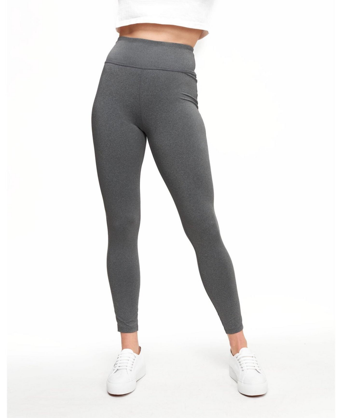 Adore Me Women’s Haley Heathered Compression Activewear Legging – Grey