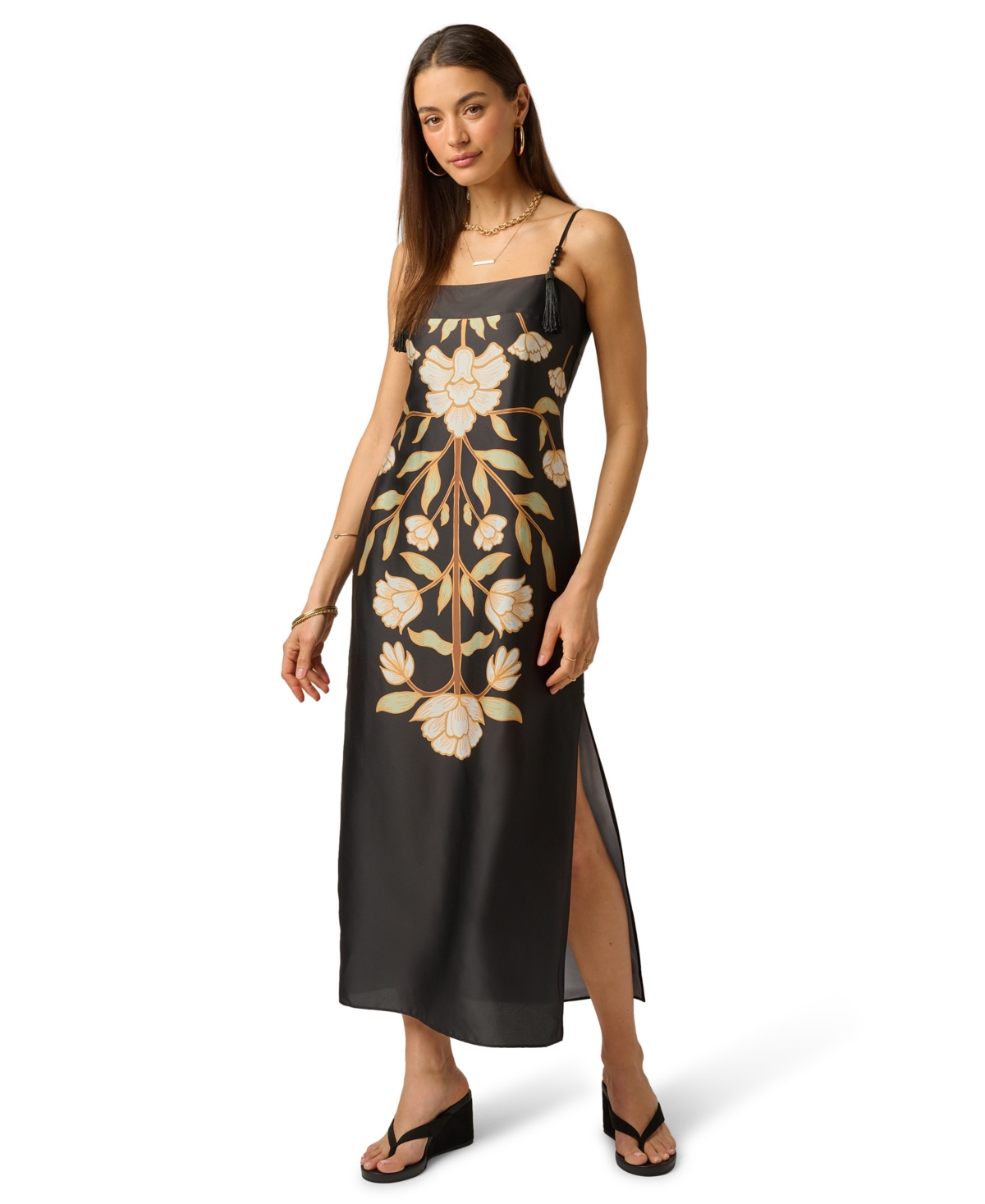 Adrianna Women’s Printed Sleeveless Dress – Black multi Adrianna Women’s Printed Sleeveless Dress – Black multi