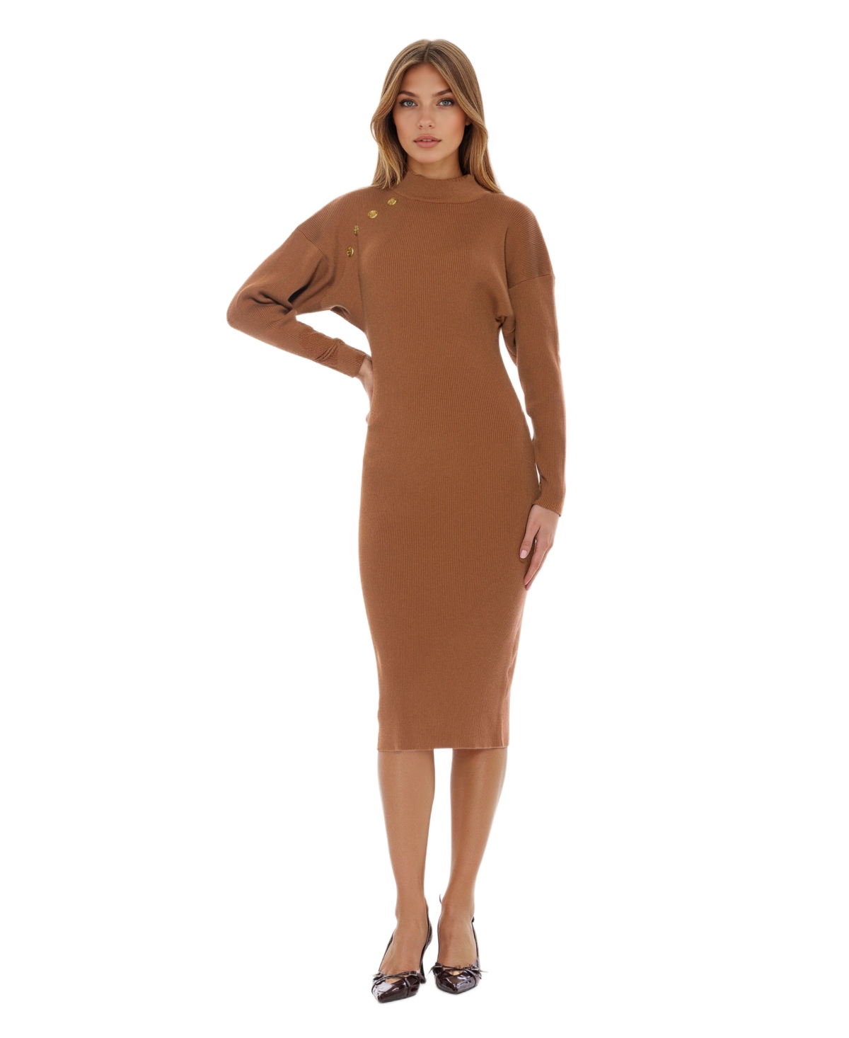 Alexia Admor Women’s Indigo Dress – Camel