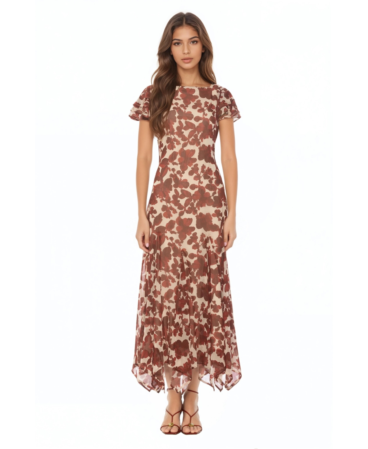 Alexia Admor Women’s Kaelith Ruffle Sleeve Dress – Red floral Alexia Admor Women’s Kaelith Ruffle Sleeve Dress – Red floral