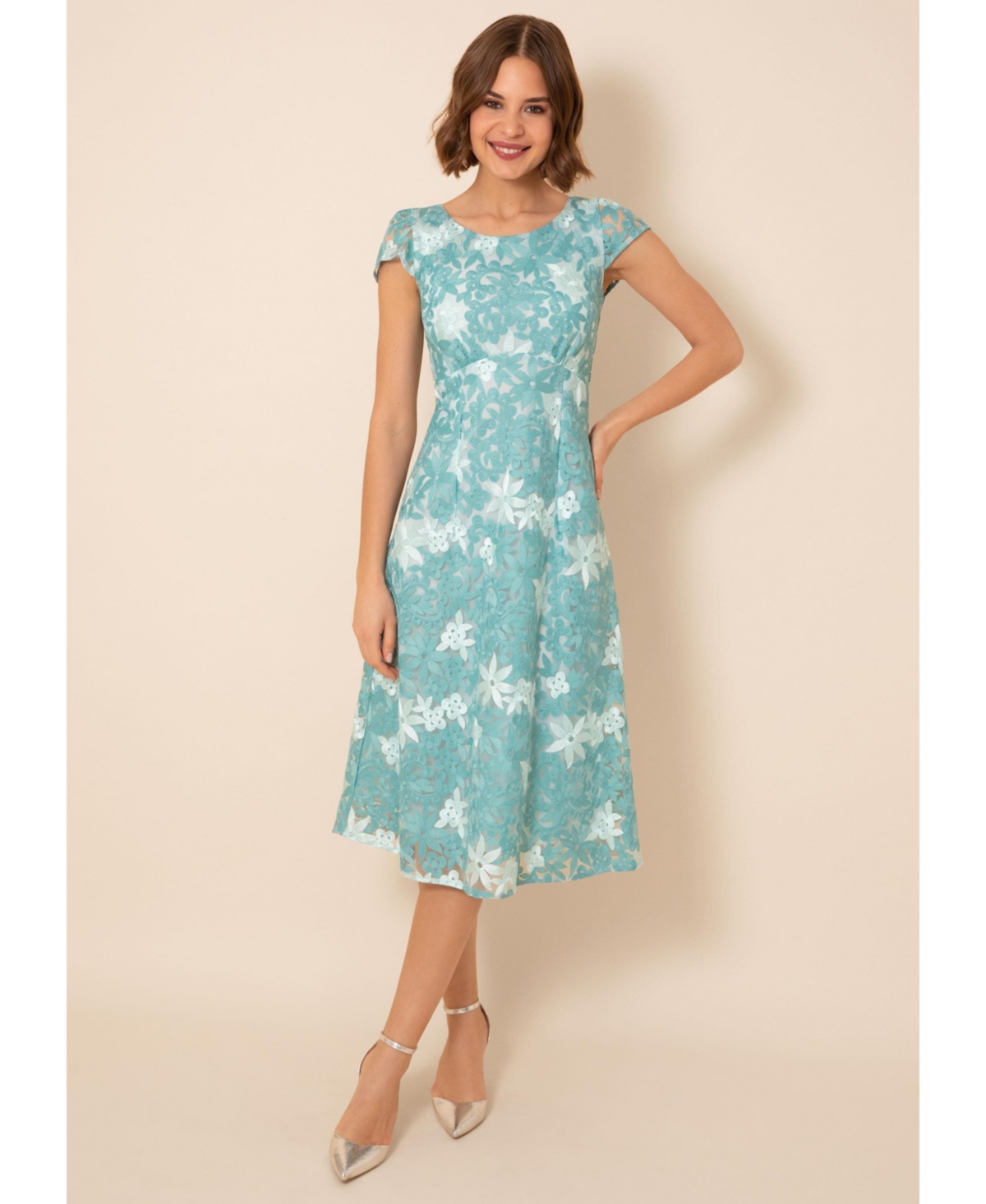 Alie Street London Women’s Charlotte Dress – Antique aqua