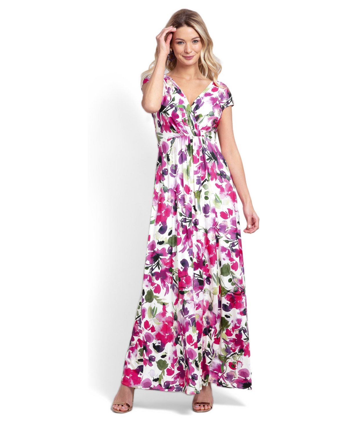 Alie Street London Women’s Sophia Maxi Dress – Fuchsia florals Alie Street London Women’s Sophia Maxi Dress – Fuchsia florals
