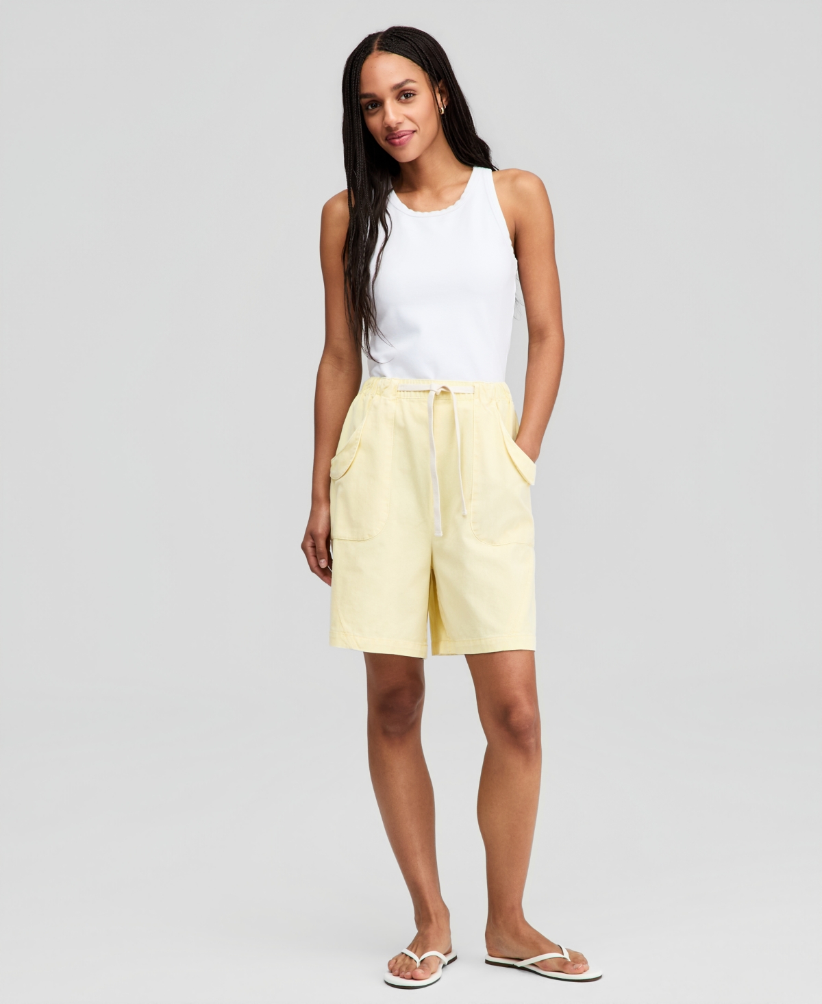 And Now This Women’s Cotton Drawstring Bermuda Shorts, Macy’s Exclusive – Manila And Now This Women’s Cotton Drawstring Bermuda Shorts, Macy’s Exclusive – Manila