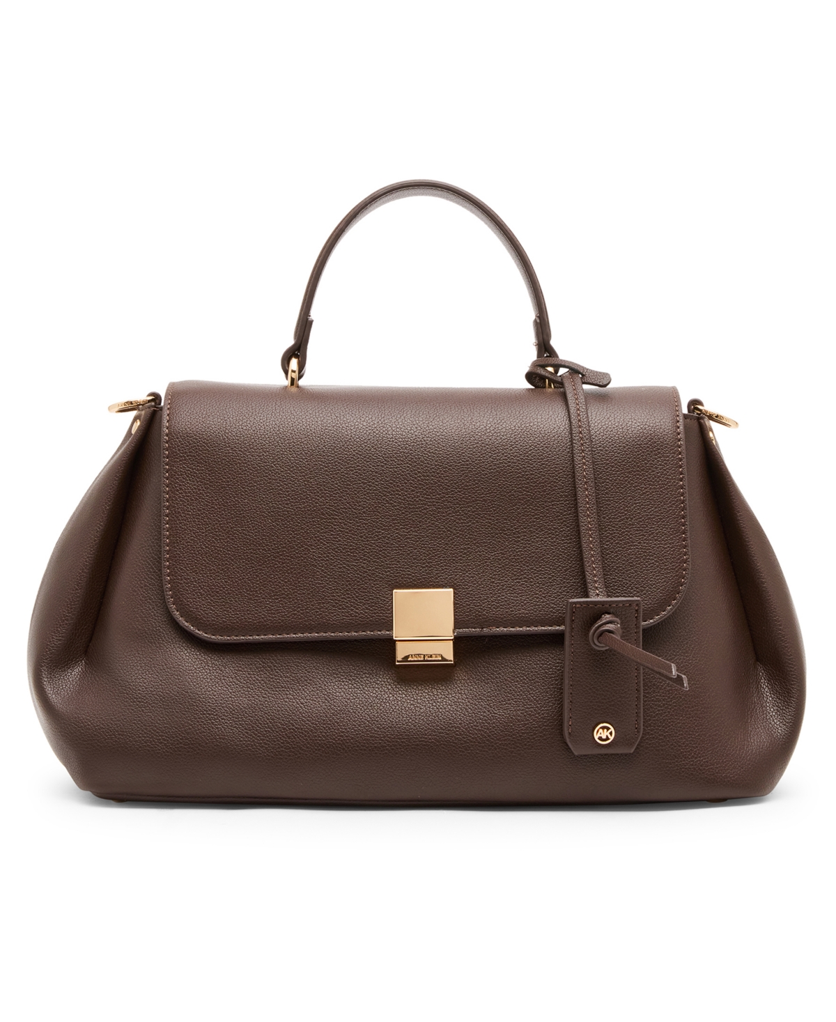 Anne Klein East-West Large Satchel Handbag – Espresso