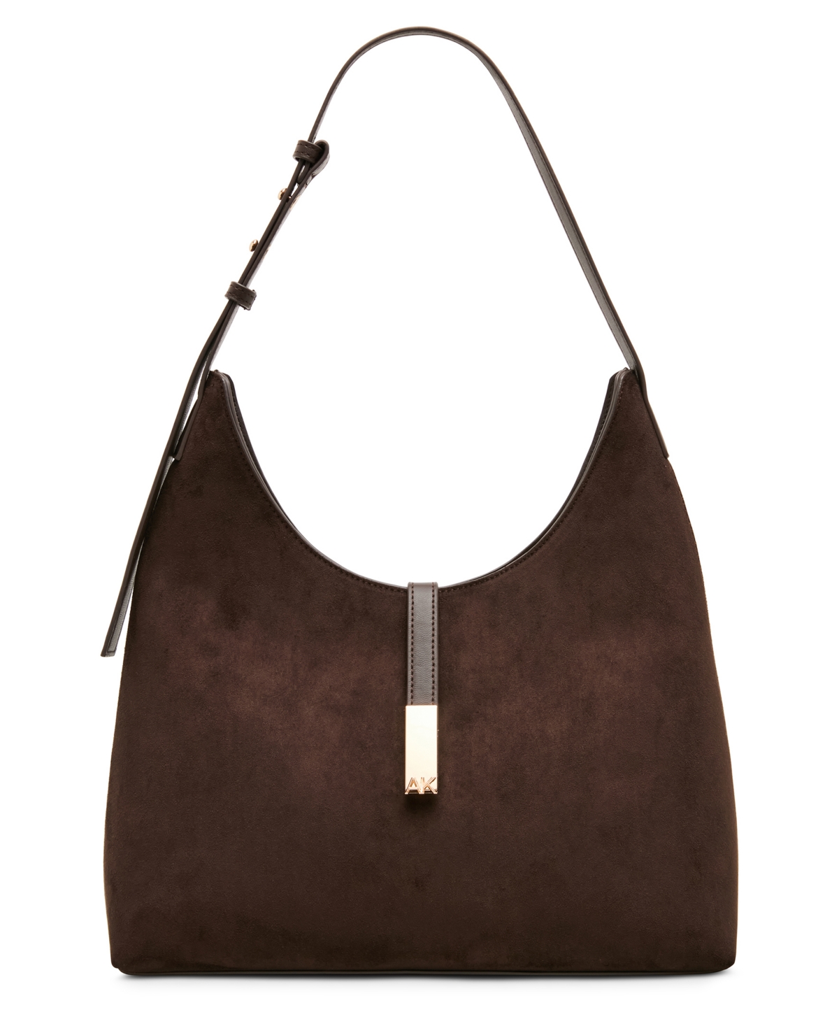 Anne Klein Medium Adjustable Hobo Handbag – Brown Anne Klein Medium Adjustable Hobo Handbag – Brown