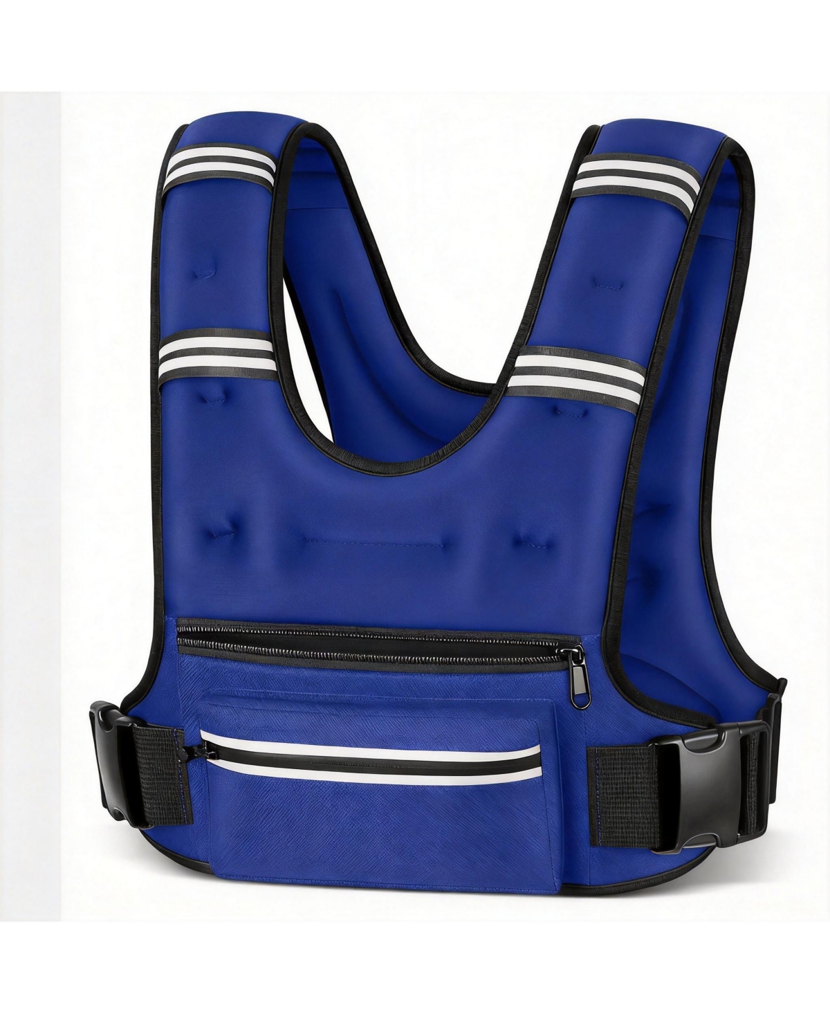 Aofar Weighted Vest Adjustable Straps Reflective Running Workout – Blue Aofar Weighted Vest Adjustable Straps Reflective Running Workout – Blue