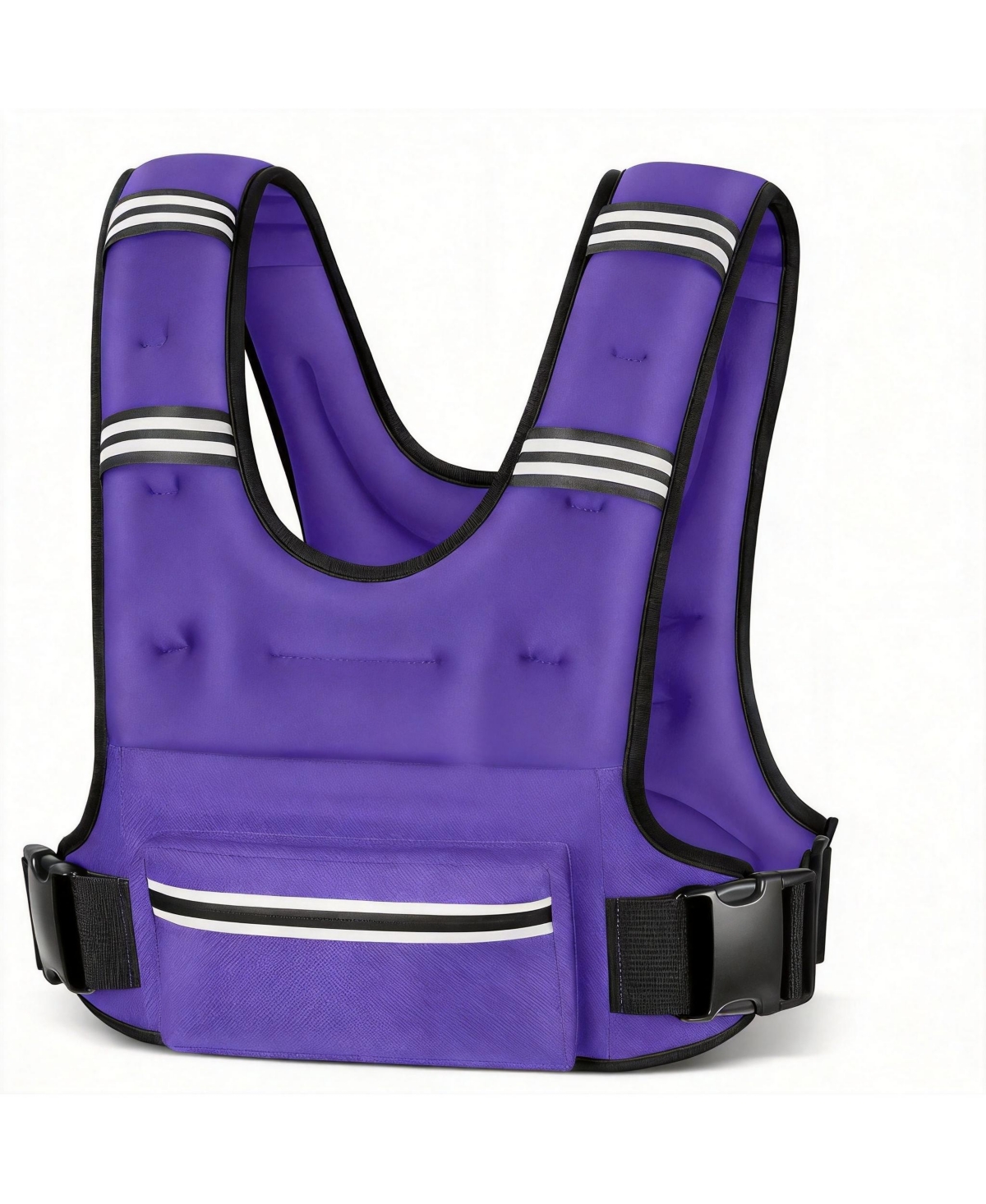 Aofar Weighted Vest Adjustable Straps Reflective Running Workout – Purple