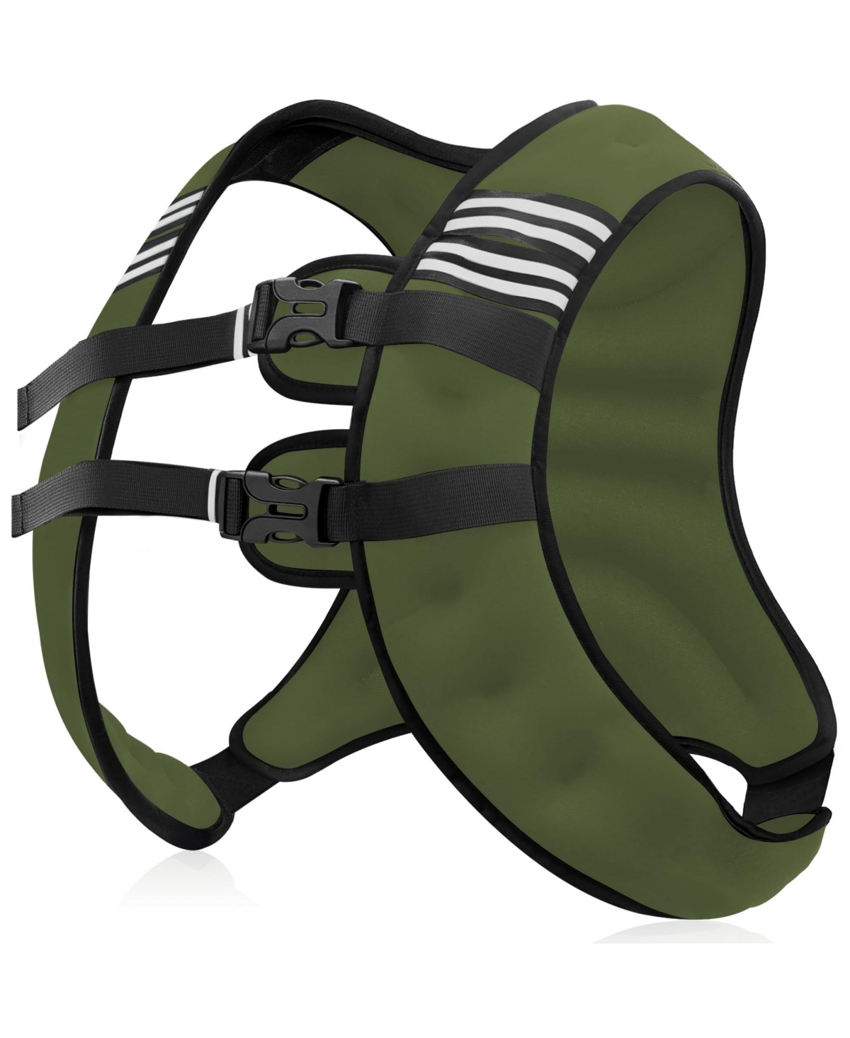 Aofar Weighted Vest Reflective Workout Running Walking – Army green
