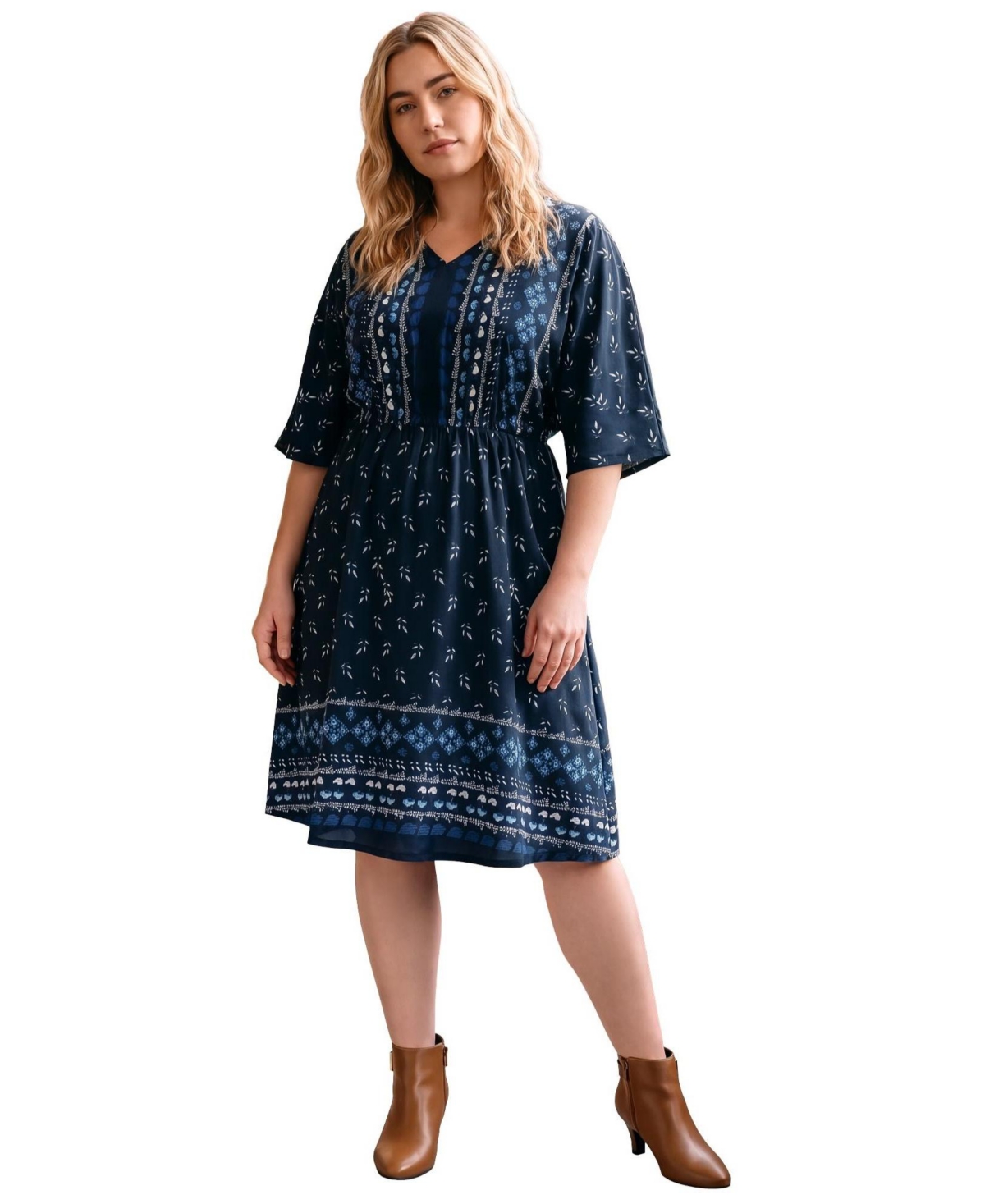 Avenue Women’s Juliette Satin Dress – Navy paisley stripe Avenue Women’s Juliette Satin Dress – Navy paisley stripe