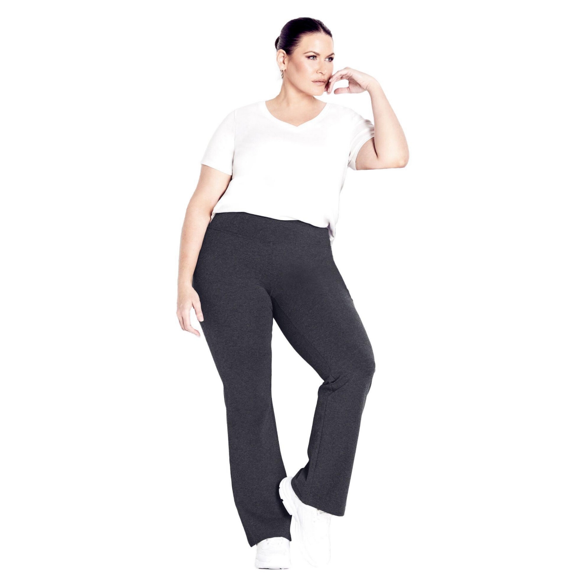 Avenue Women’s Tall Bootleg Legging – Charcoal Avenue Women’s Tall Bootleg Legging – Charcoal