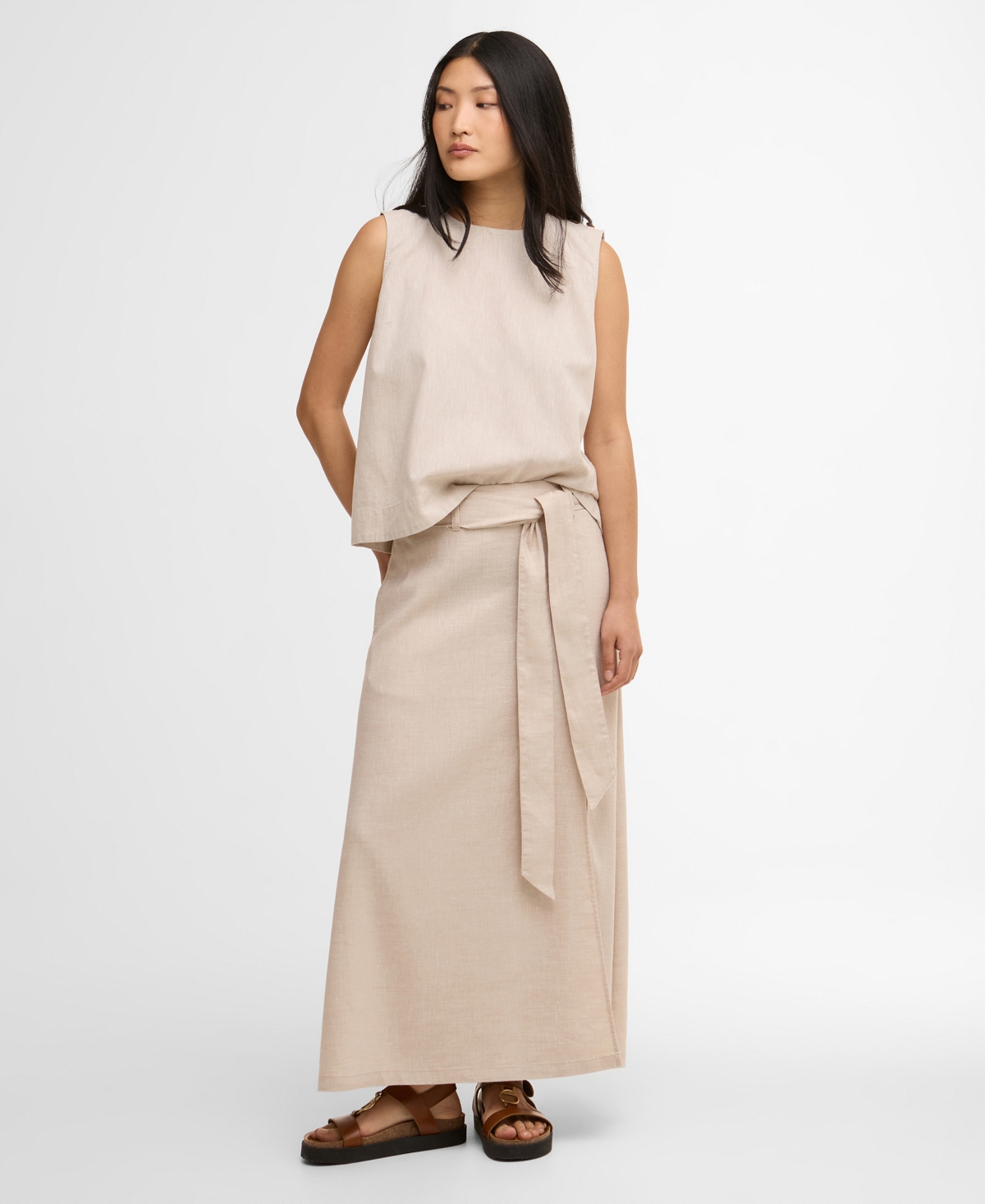 Barbour Women’s Gabby A-Line Maxi Skirt – Mist