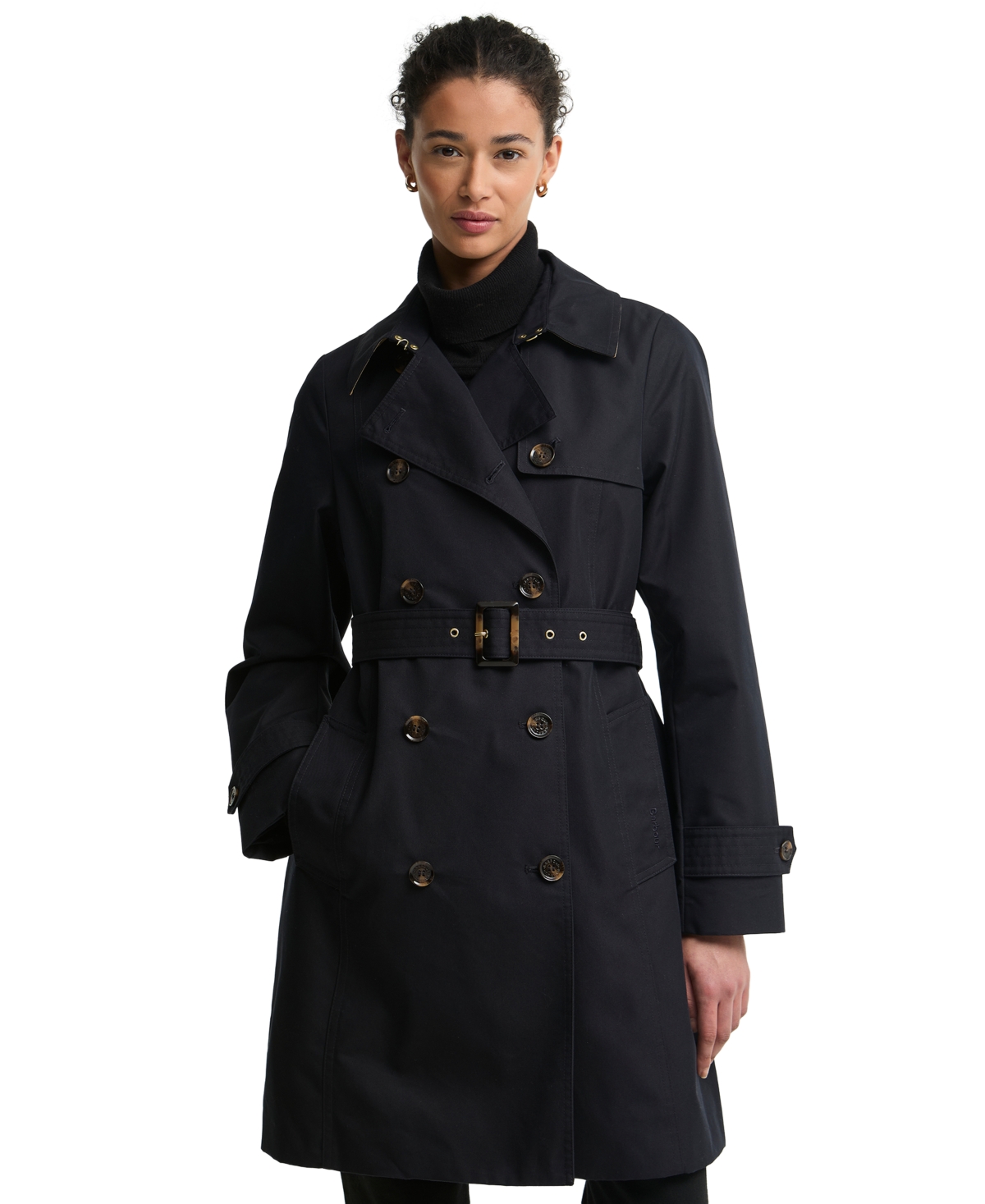 Barbour Women’s Greta Showerproof Trench Coat – DK Navy/Birchwood Dress Barbour Women’s Greta Showerproof Trench Coat – DK Navy/Birchwood Dress