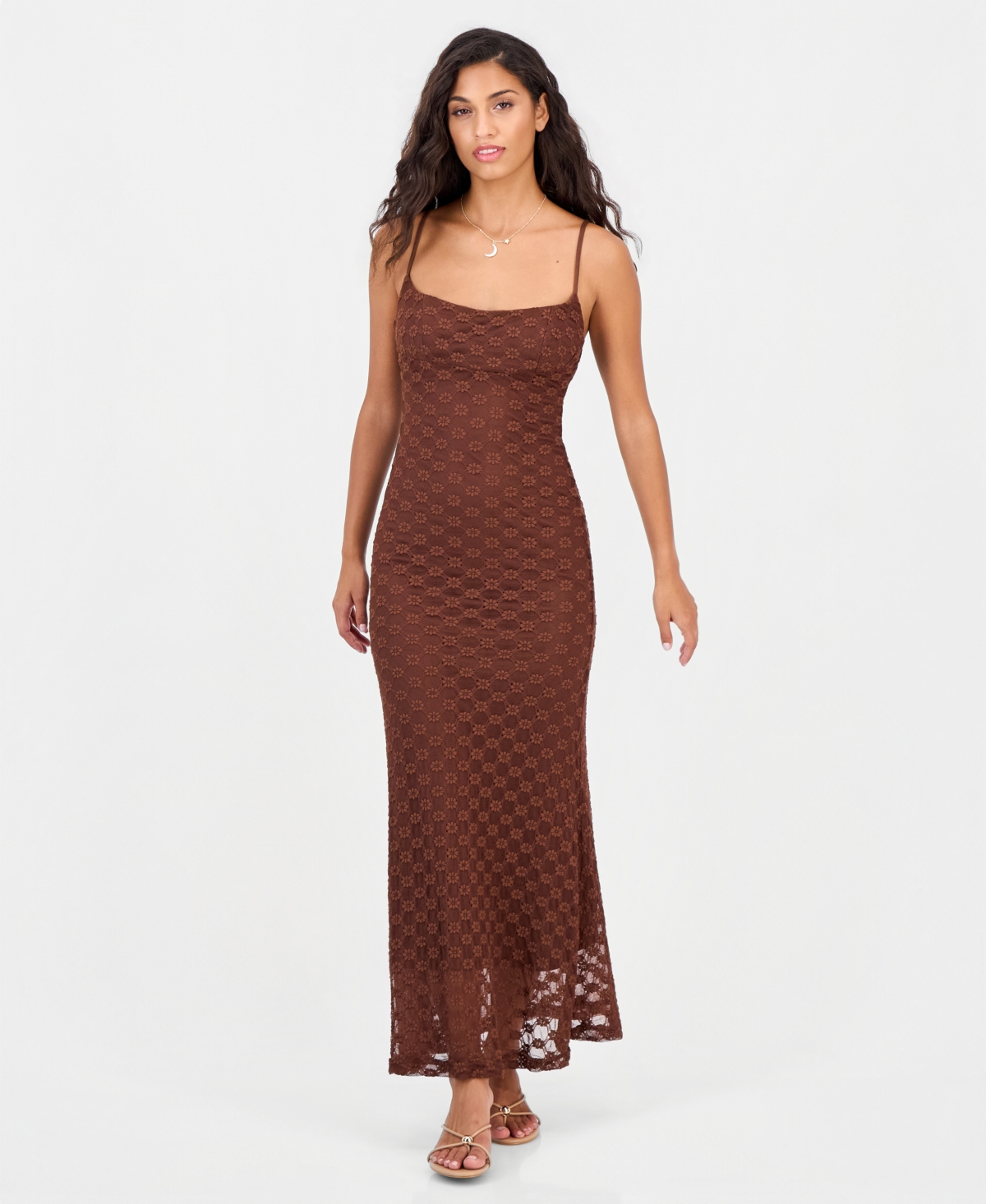Bardot Women’s Adoni Mesh Slip Dress – Chocolate Bardot Women’s Adoni Mesh Slip Dress – Chocolate