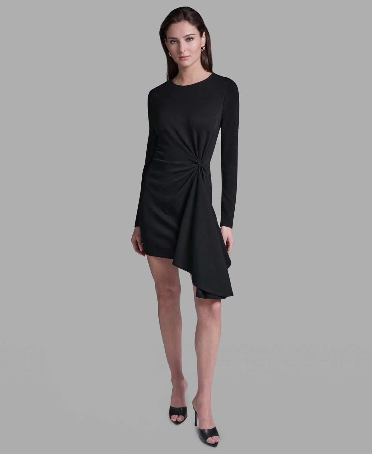 Bcbg Women’s Long-Sleeve Black Mini Dress – Black