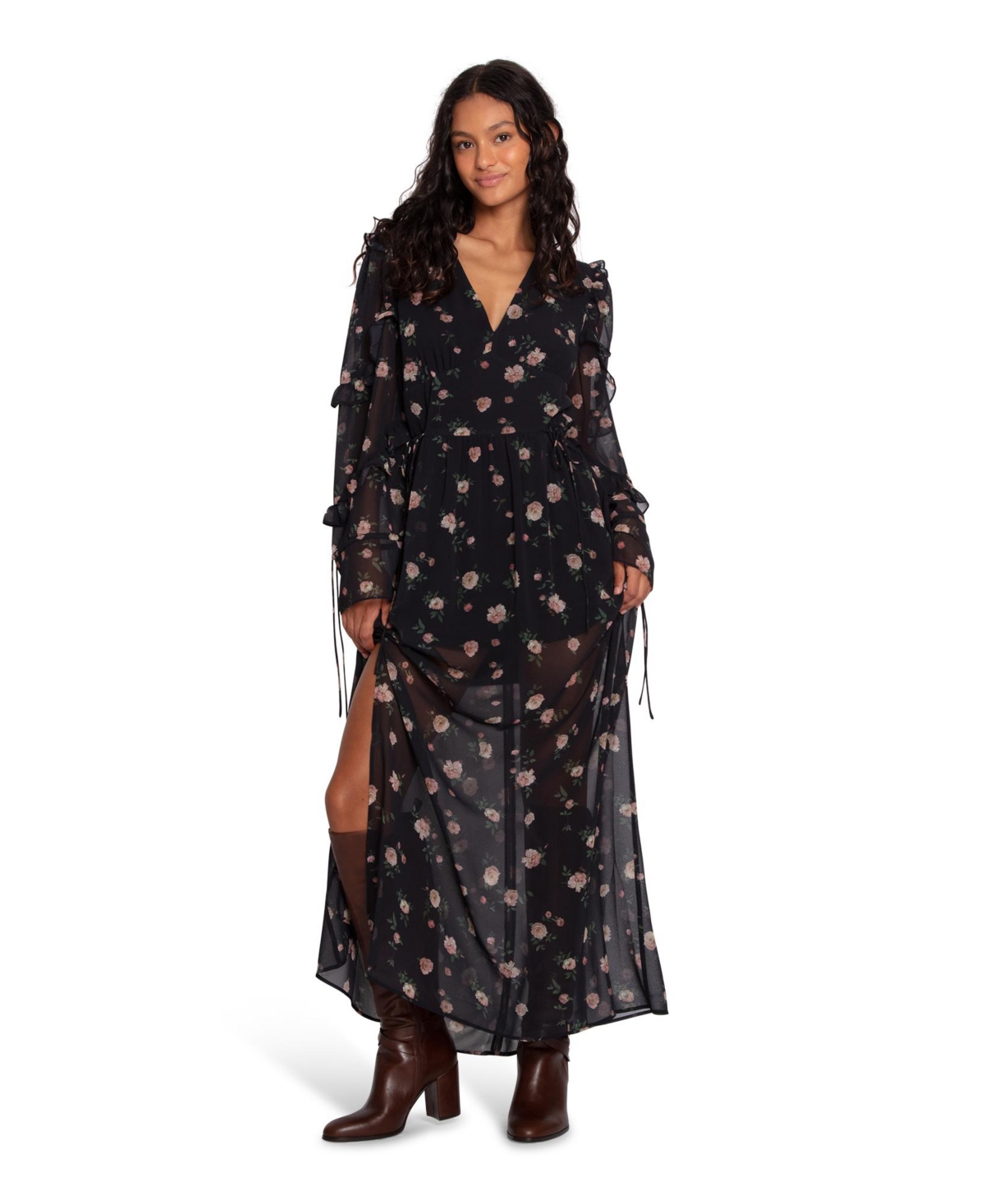 Belle & Bloom Women’s Come As You Are Floral Maxi Dress – Black Belle & Bloom Women’s Come As You Are Floral Maxi Dress – Black