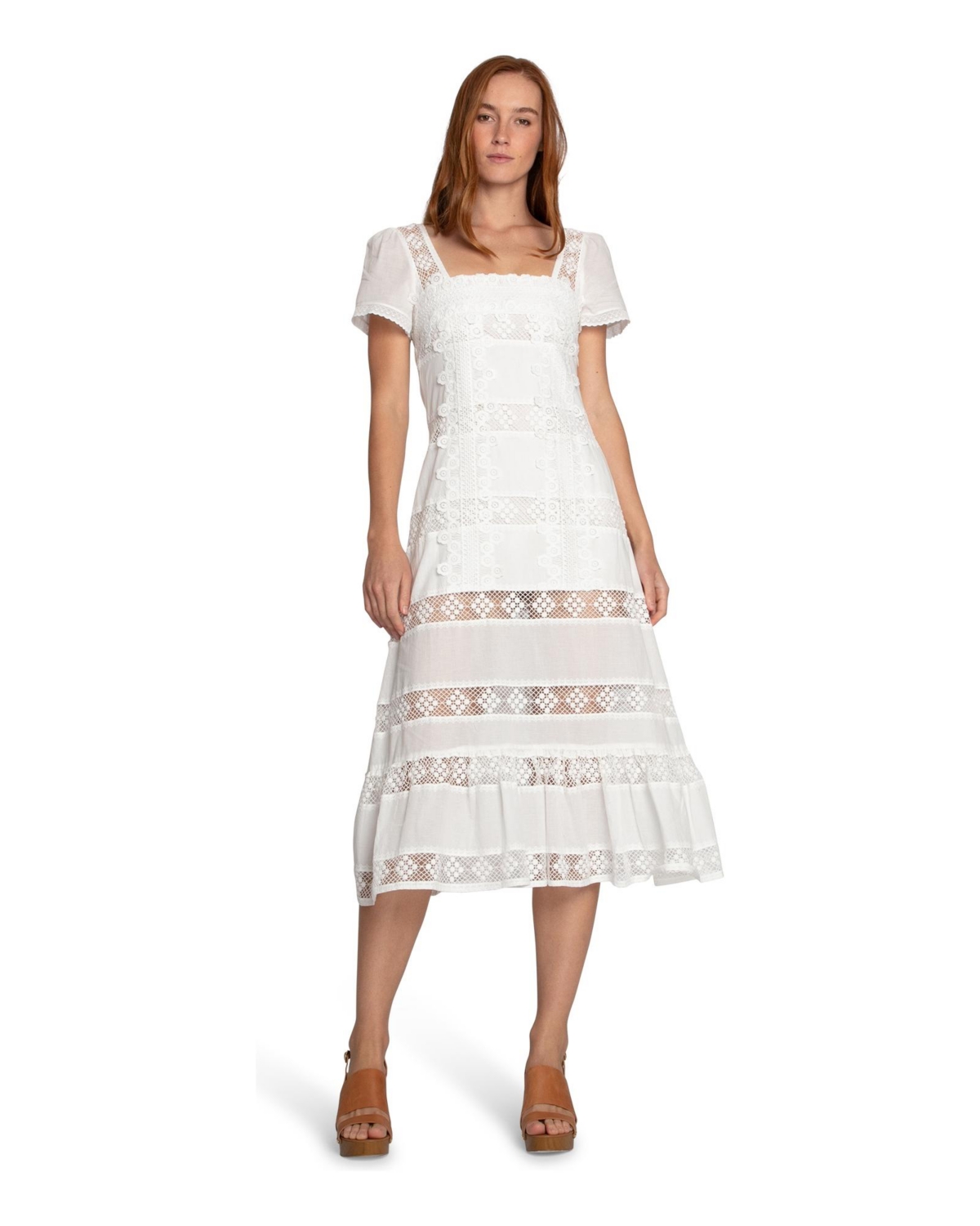 Belle & Bloom Women’s The Wild Rose Hour Lace Dress – White