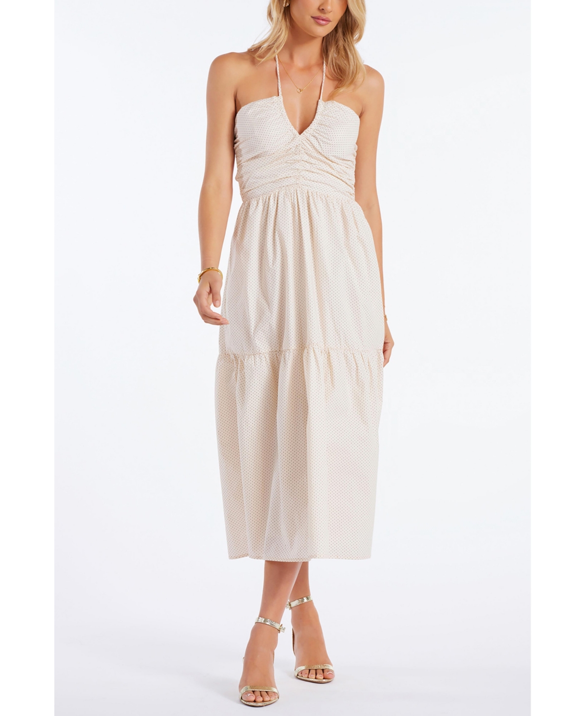 Bishop + Young Women’s Bishop + Young Aeries Halter Dress – Open beige