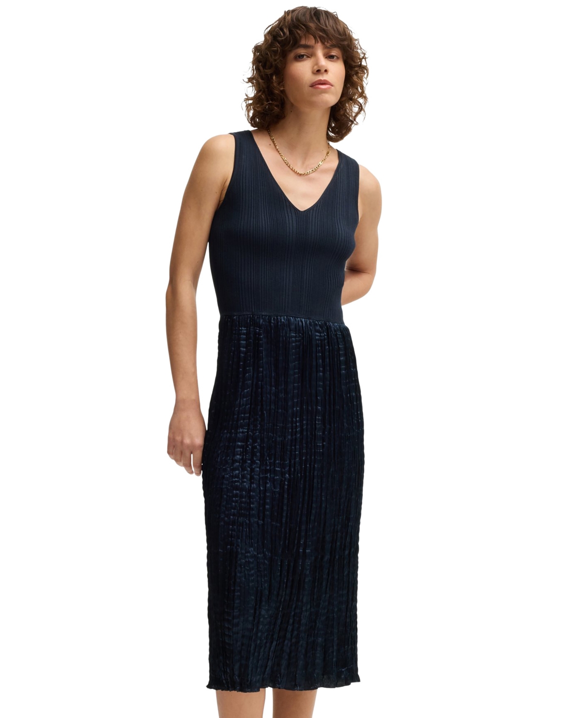 Boss by Hugo Boss Women’s Knitted Dress – Dark Blue Boss by Hugo Boss Women’s Knitted Dress – Dark Blue