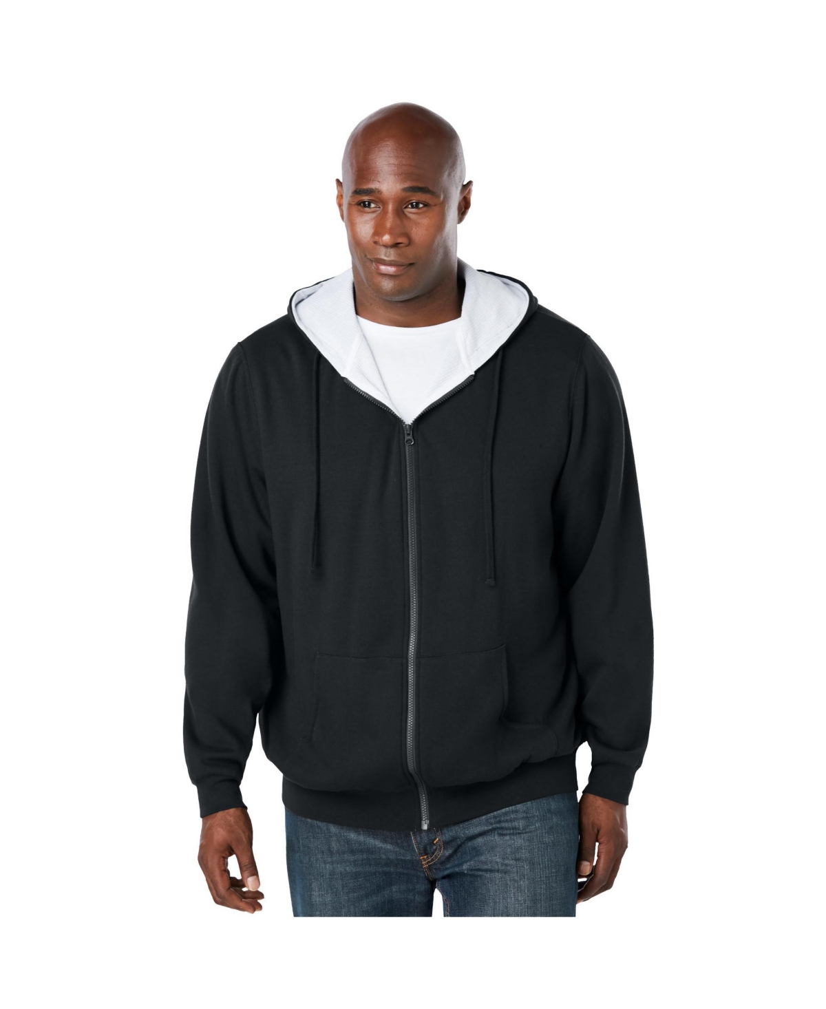 Boulder Creek Big & Tall by KingSize Full-Zip Thermal Hoodie – Heather charcoal Boulder Creek Big & Tall by KingSize Full-Zip Thermal Hoodie – Heather charcoal