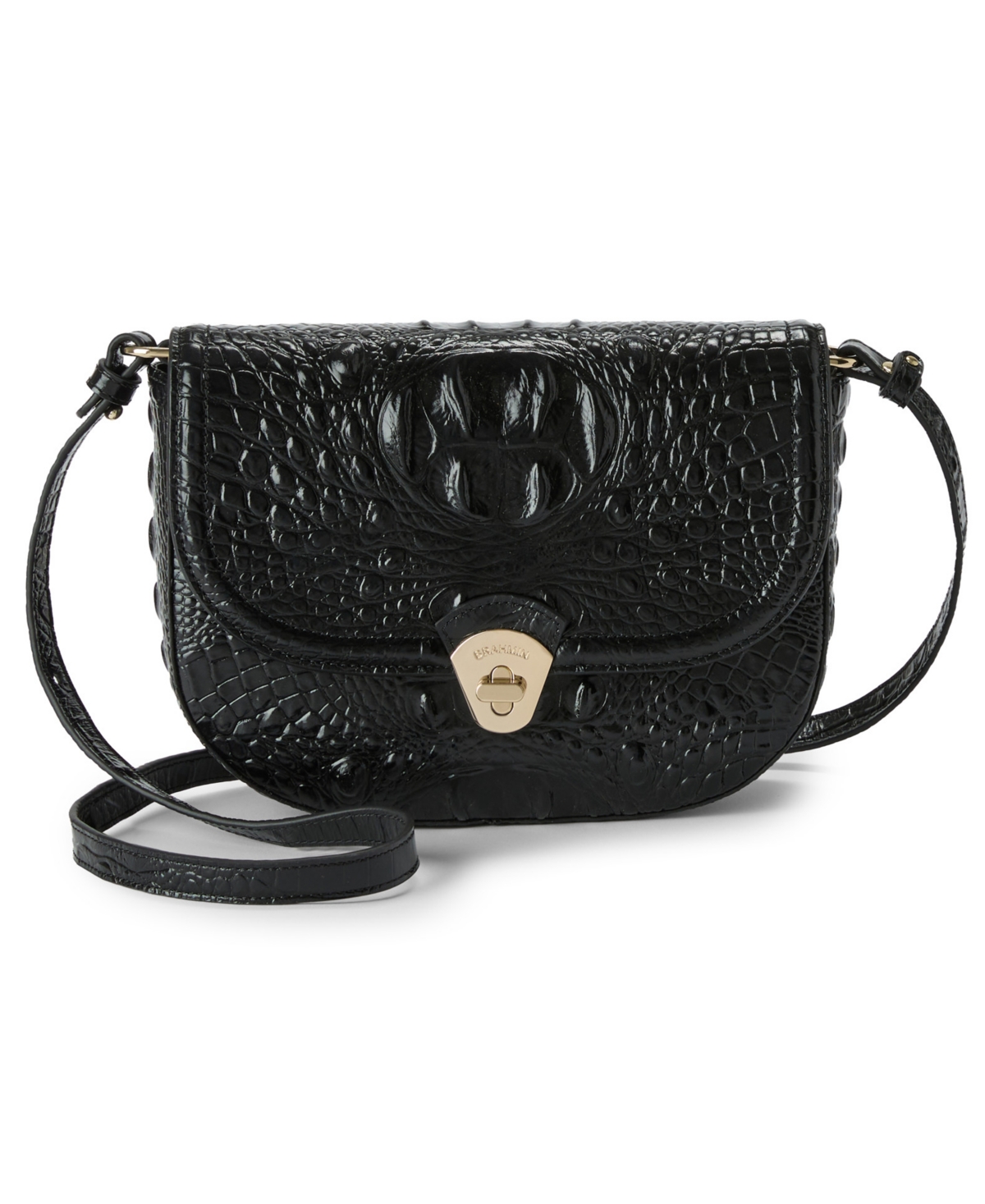 Brahmin Portia Melbourne Small Crossbody Bag – Black