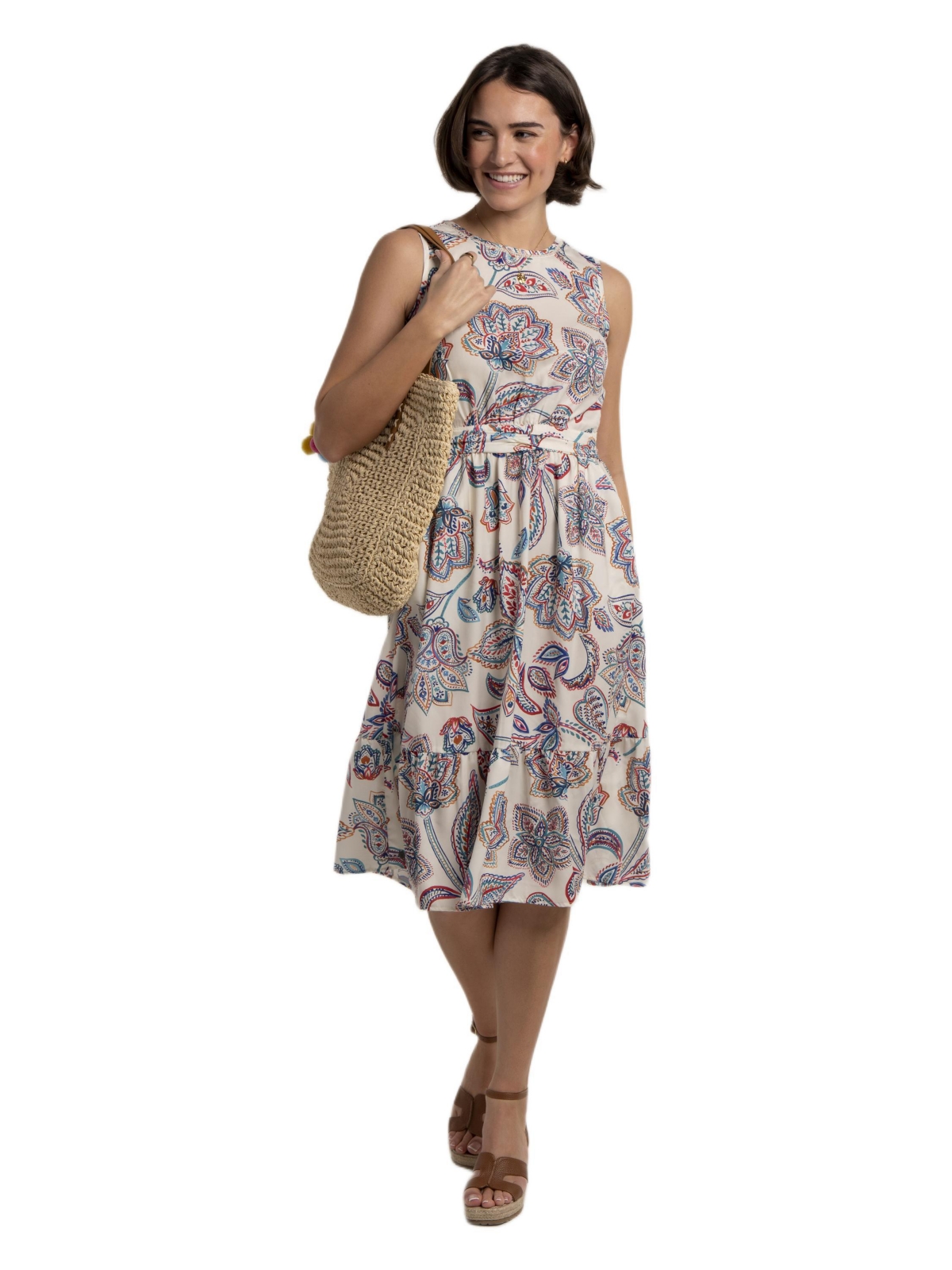 Brakeburn Women’s Ioanna Midi Dress – Multi Brakeburn Women’s Ioanna Midi Dress – Multi