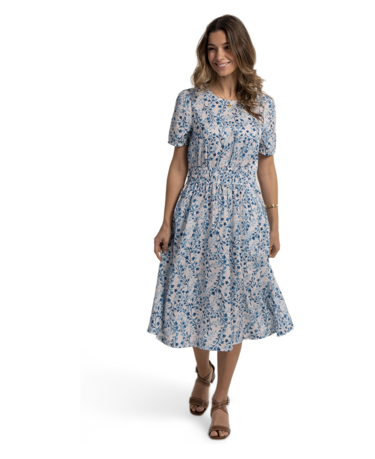 Brakeburn Women’s Nicoli Midi Dress – Blue Brakeburn Women’s Nicoli Midi Dress – Blue
