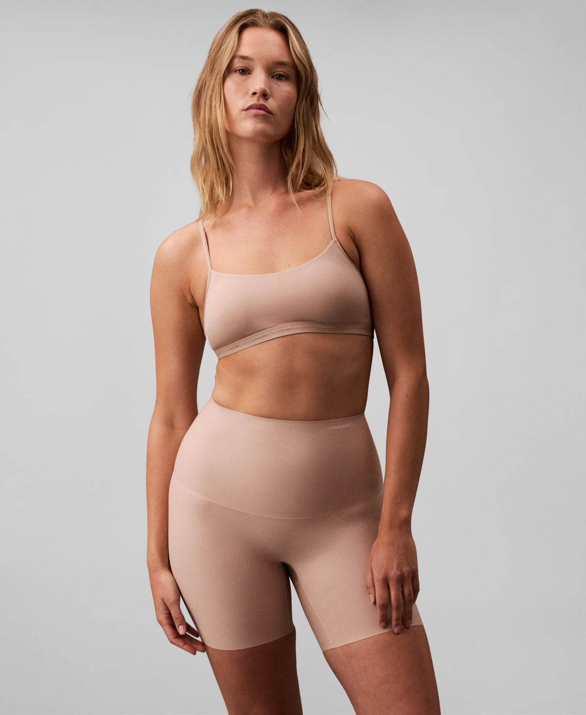 Calvin Klein Women’s Second Skin Light Smoothing Shorts QF8158 – Cedar