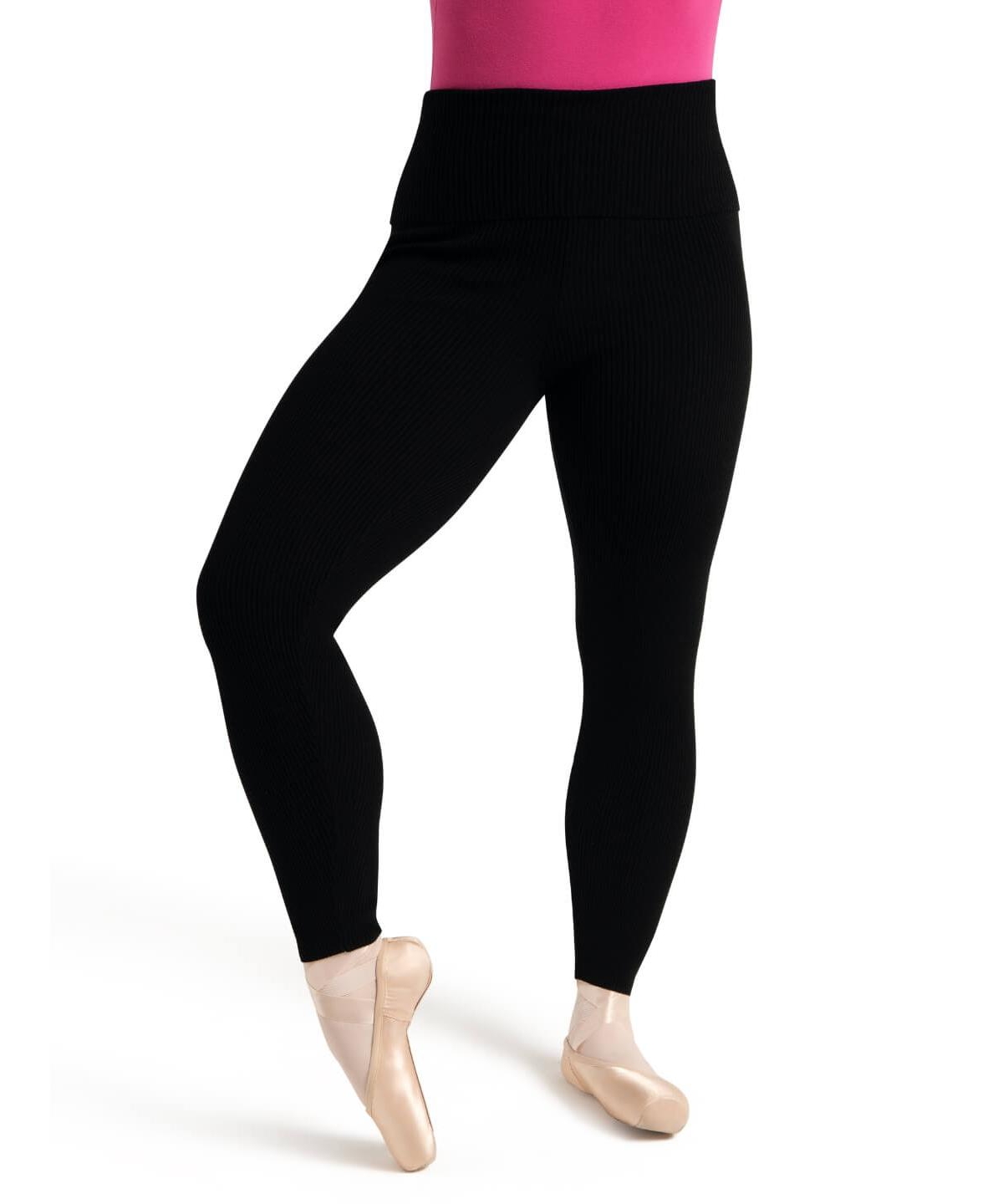 Capezio Women’s Ribbed Sweater Knit Legging – Black