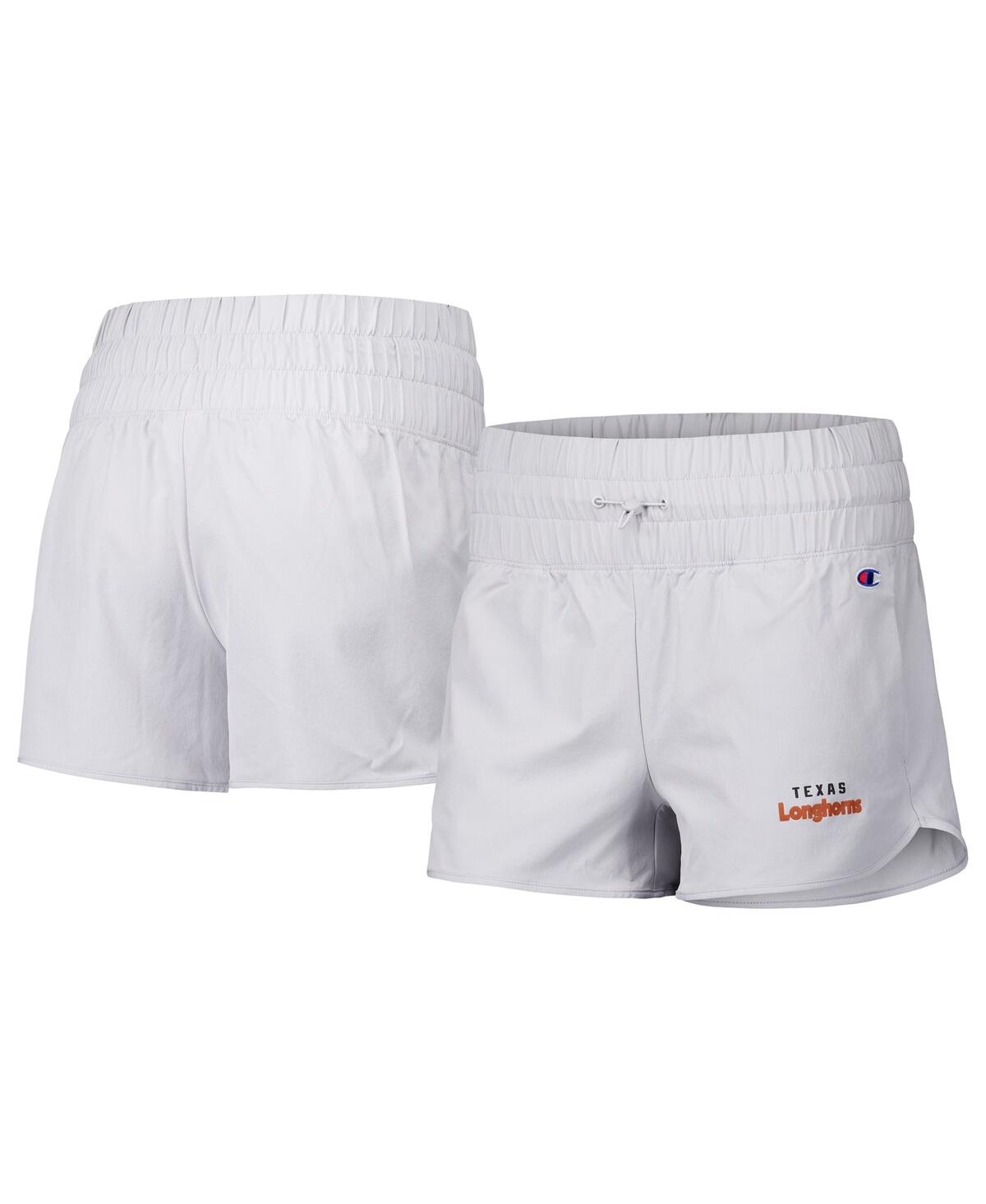 Champion Women’s Silver Texas Longhorns Tailgate Her Woven Shorts – Silver Champion Women’s Silver Texas Longhorns Tailgate Her Woven Shorts – Silver