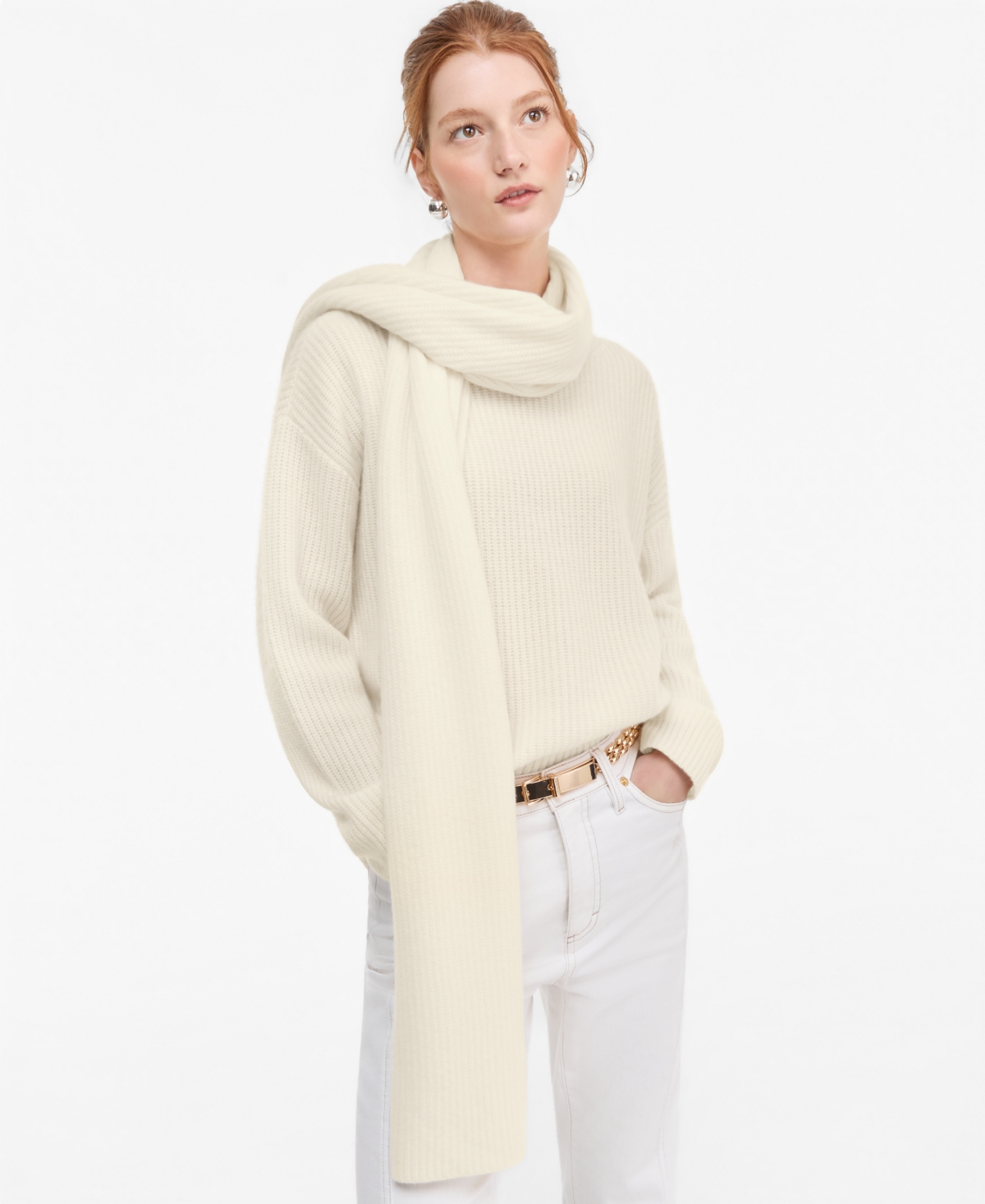 Charter Club Women’s Long-Sleeve 100% Cashmere Scarf Sweater, Macy’s Exclusive – Vanilla Ice Charter Club Women’s Long-Sleeve 100% Cashmere Scarf Sweater, Macy’s Exclusive – Vanilla Ice