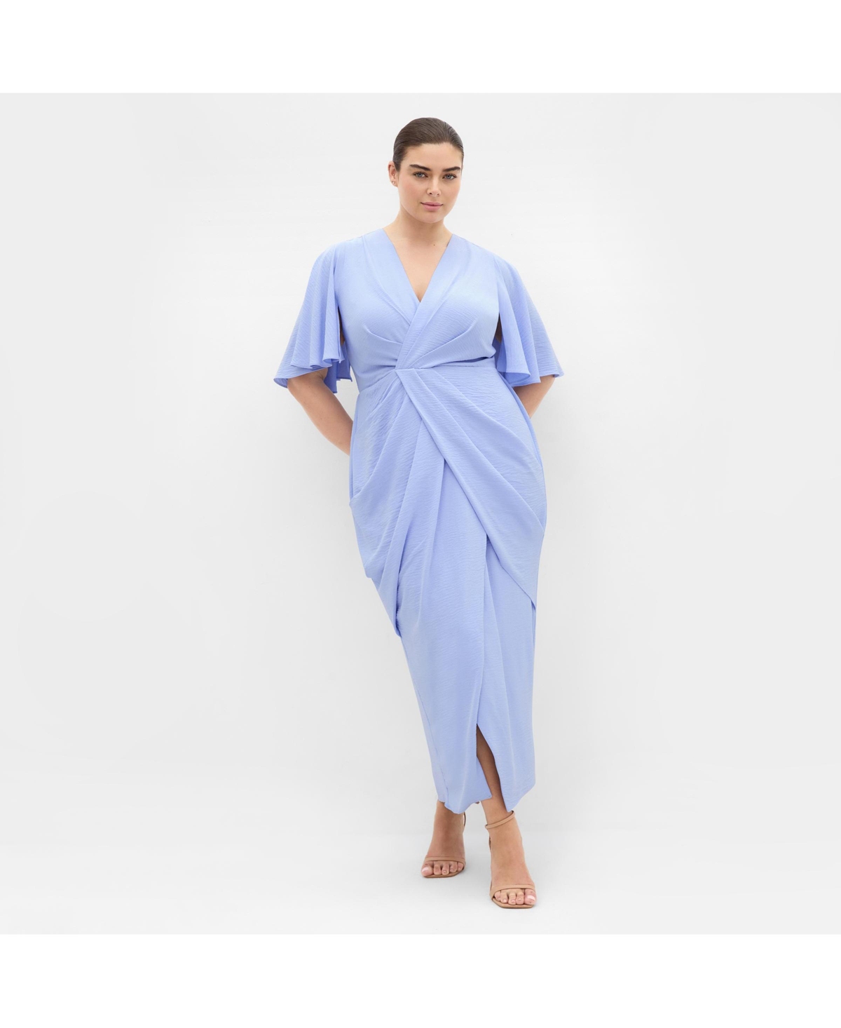 City Chic Women’s Braelynn Maxi Dress – Sky blue City Chic Women’s Braelynn Maxi Dress – Sky blue