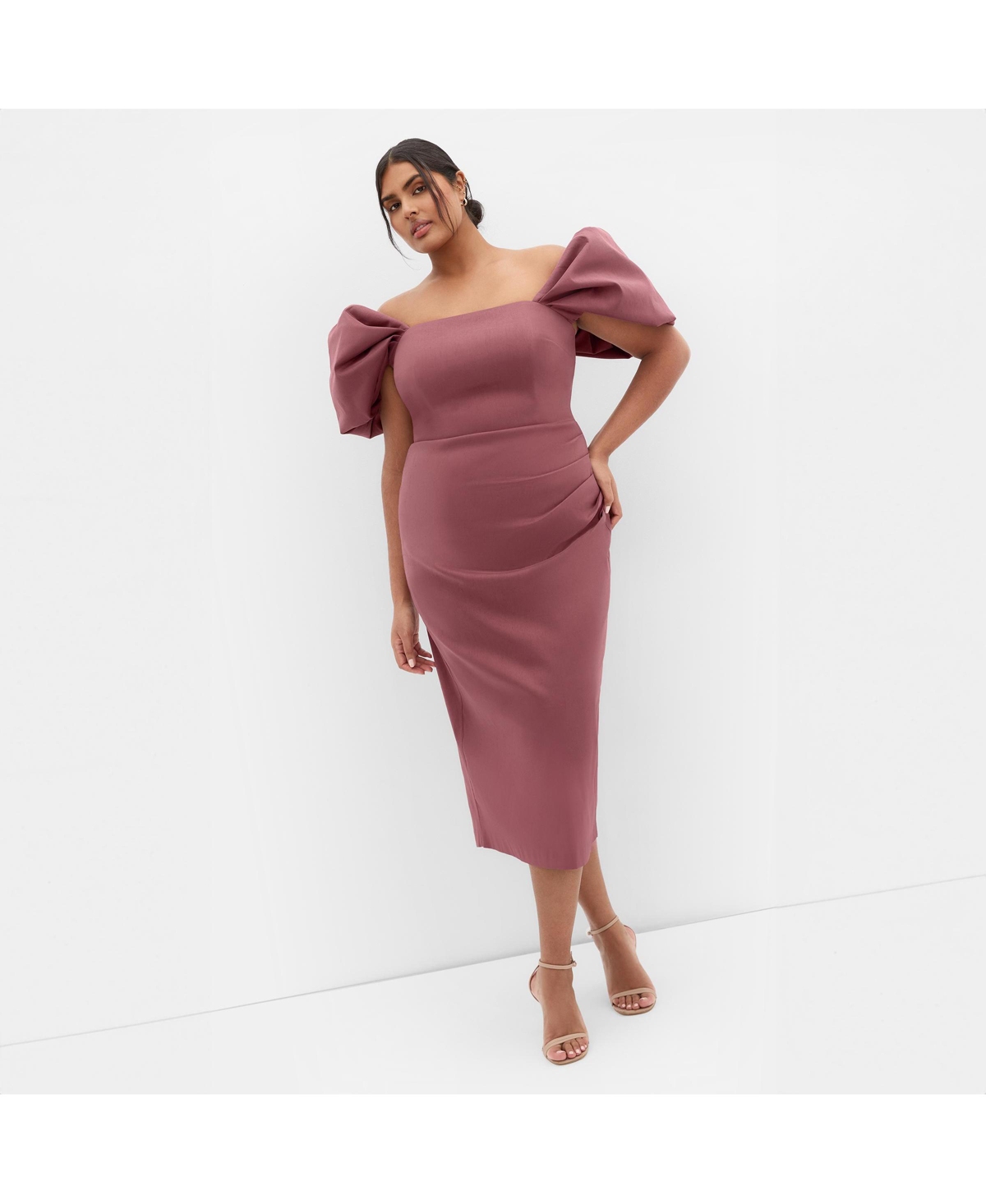City Chic Women’s Elyse Dress – Wild ginger City Chic Women’s Elyse Dress – Wild ginger