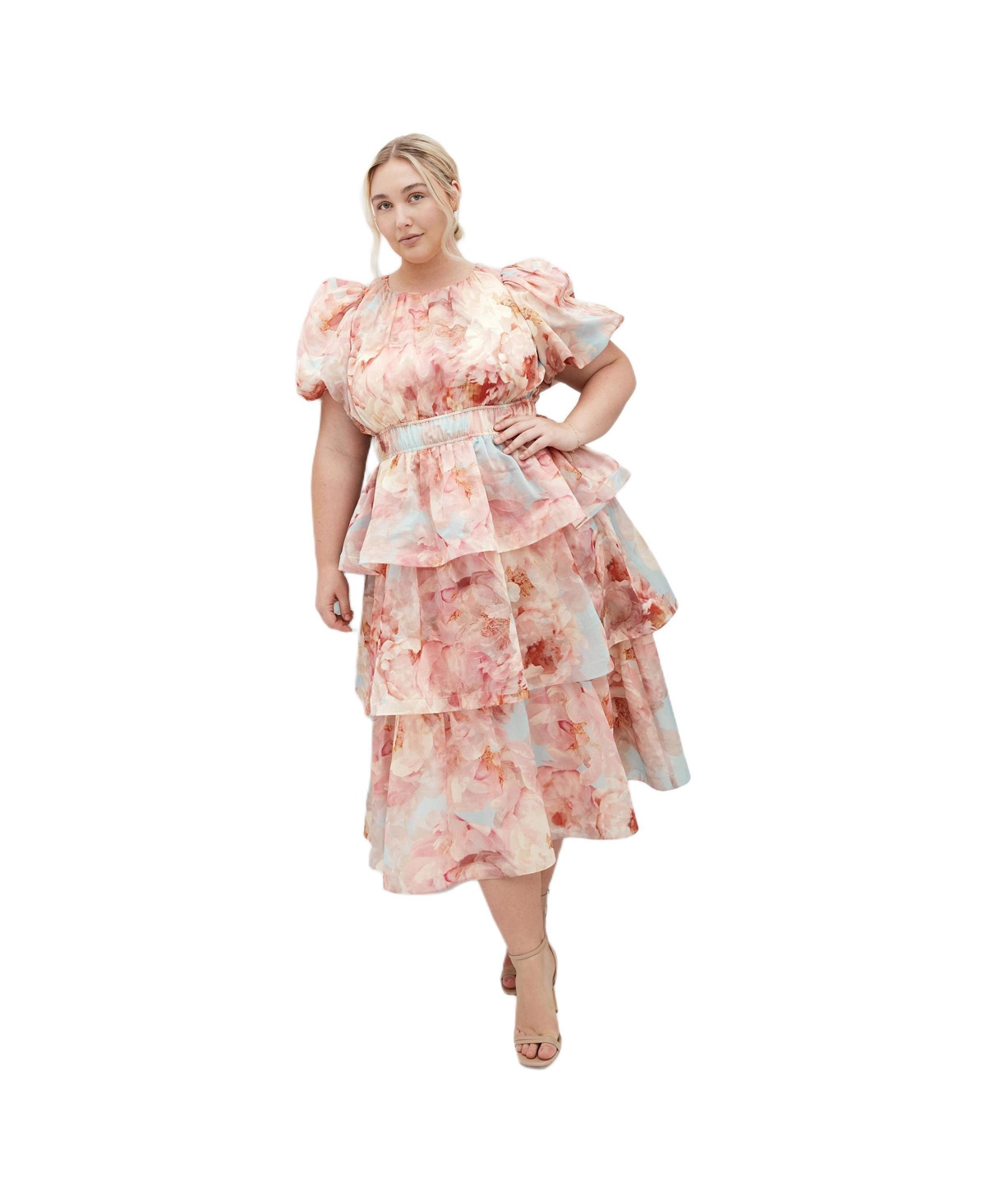 City Chic Women’s Heavenly Floral Print Maxi Dress – Floral dreams