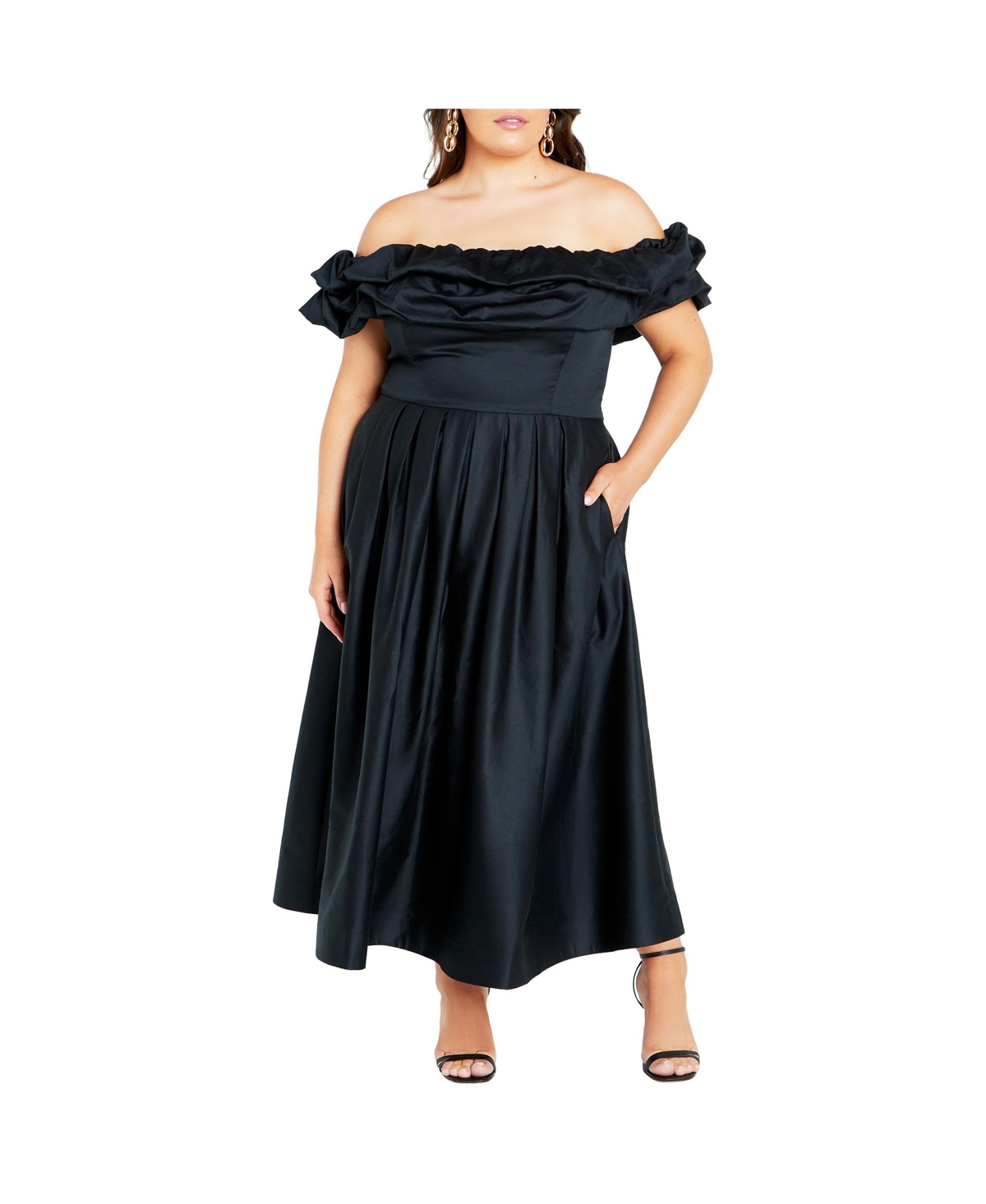 City Chic Women’s Mayah Dress – Black City Chic Women’s Mayah Dress – Black