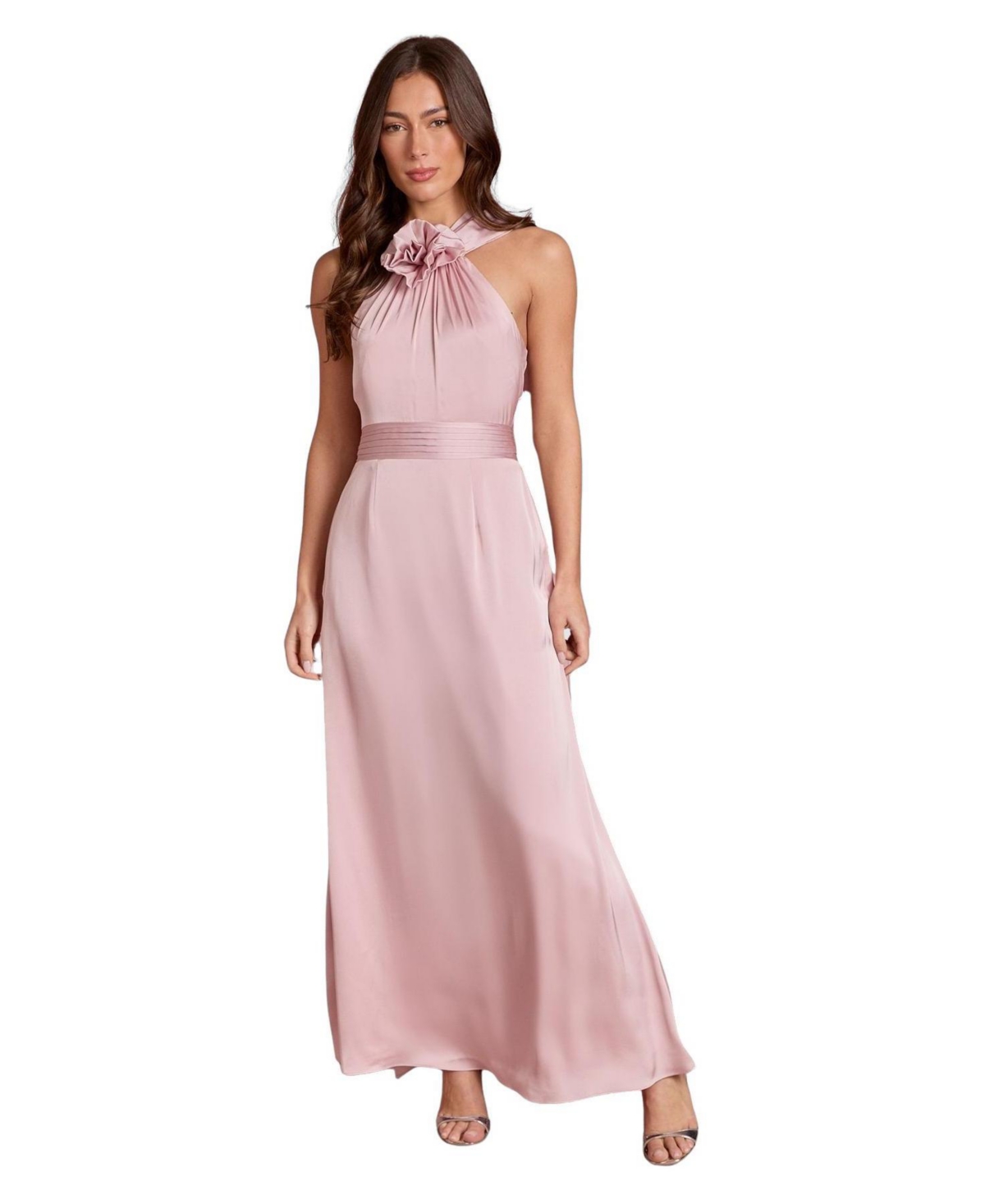 Coast Women’s Corsage Satin Maxi Dress – Pink Coast Women’s Corsage Satin Maxi Dress – Pink
