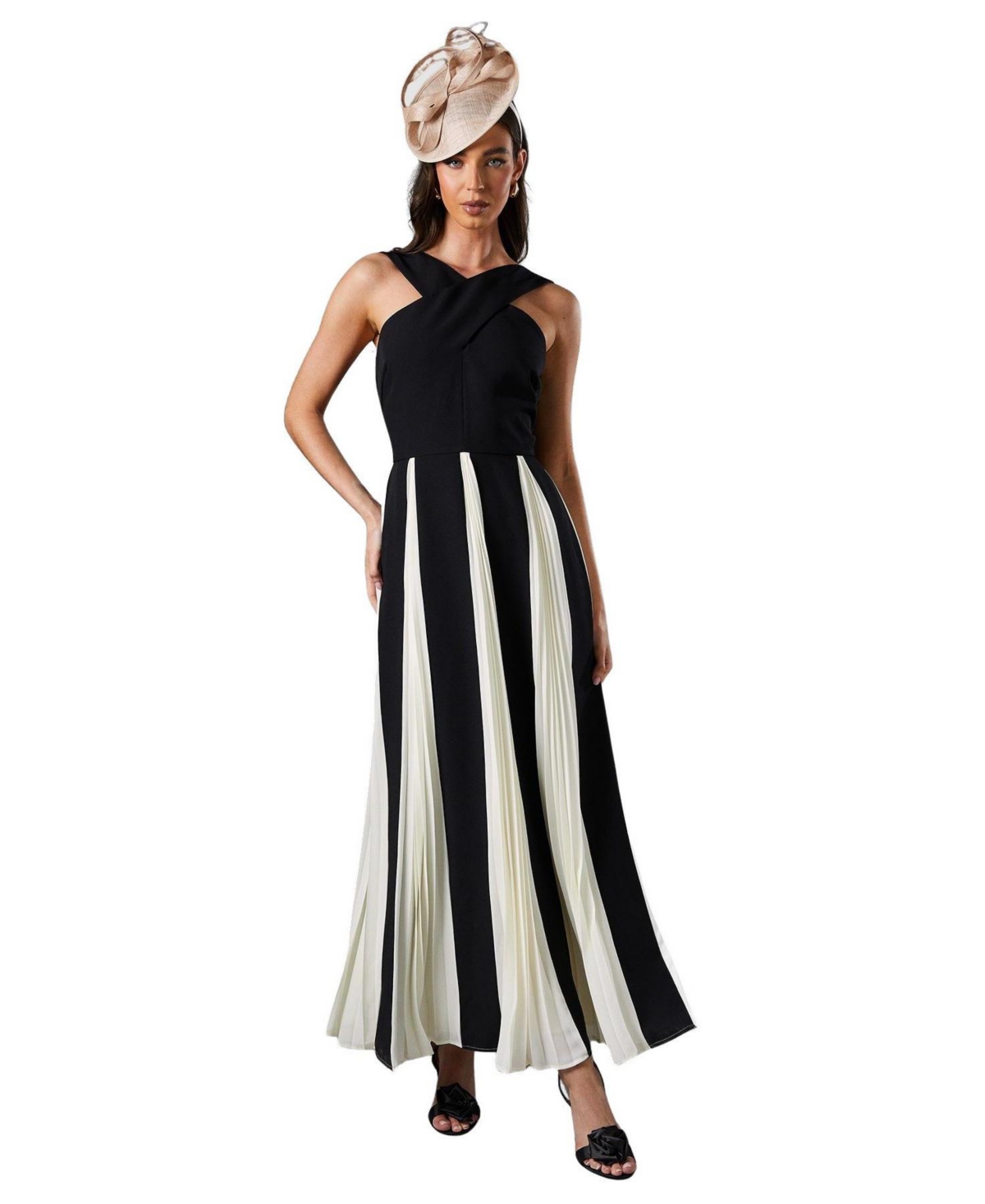 Coast Women’s Cross Front Maxi Dress – Mono