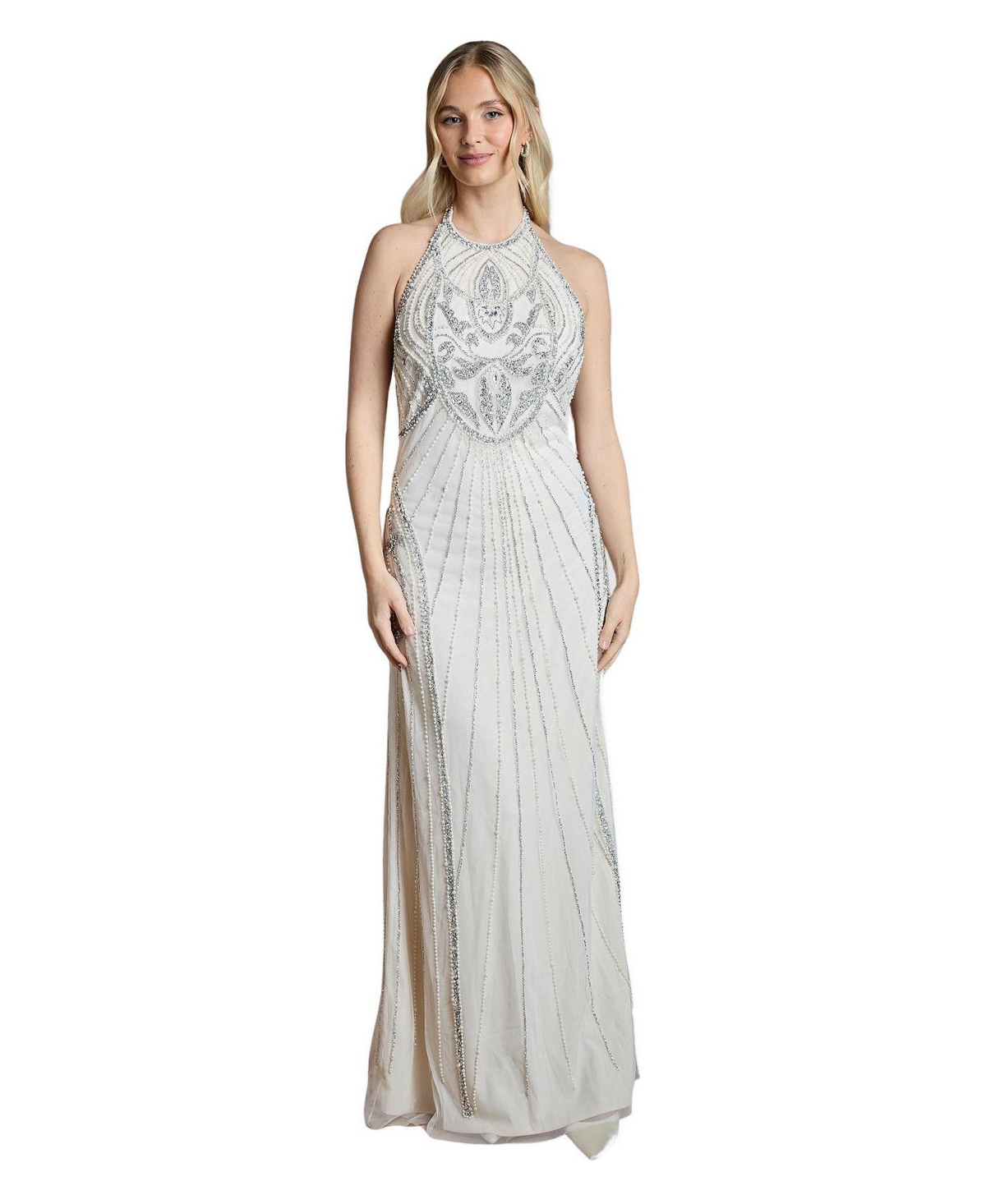 Coast Women’s Embellished Halterneck Maxi Dress – Ivory