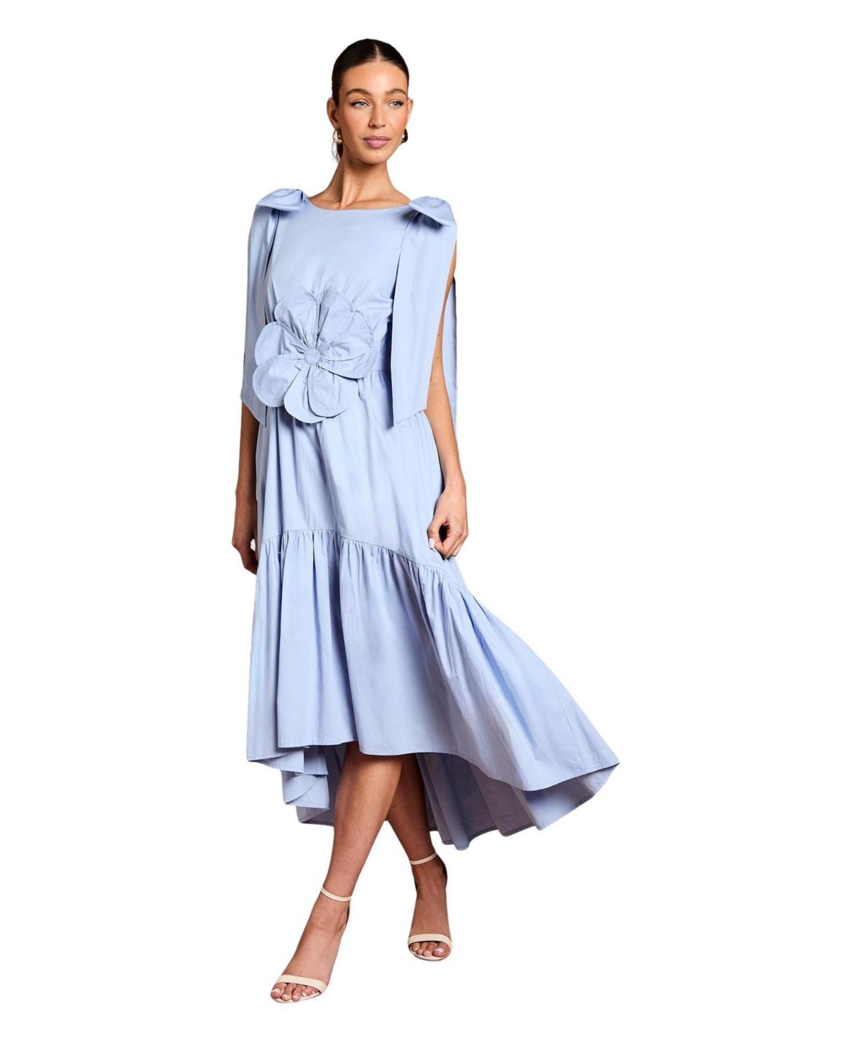 Coast Women’s Floral Corsage Fit Flare Dress – Cornflower blue Coast Women’s Floral Corsage Fit Flare Dress – Cornflower blue