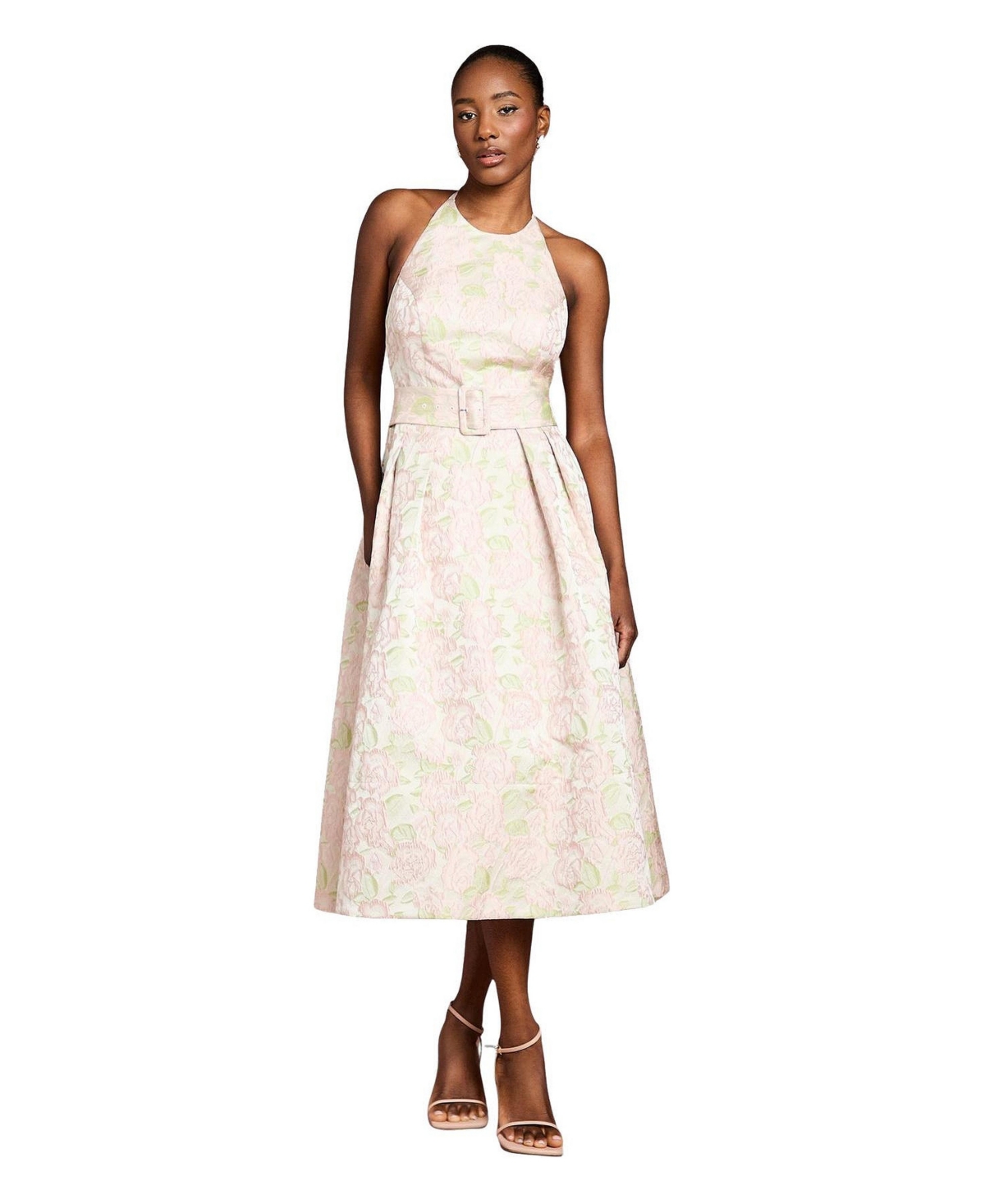 Coast Women’s Halter Neck Midi Dress – Neutral Coast Women’s Halter Neck Midi Dress – Neutral