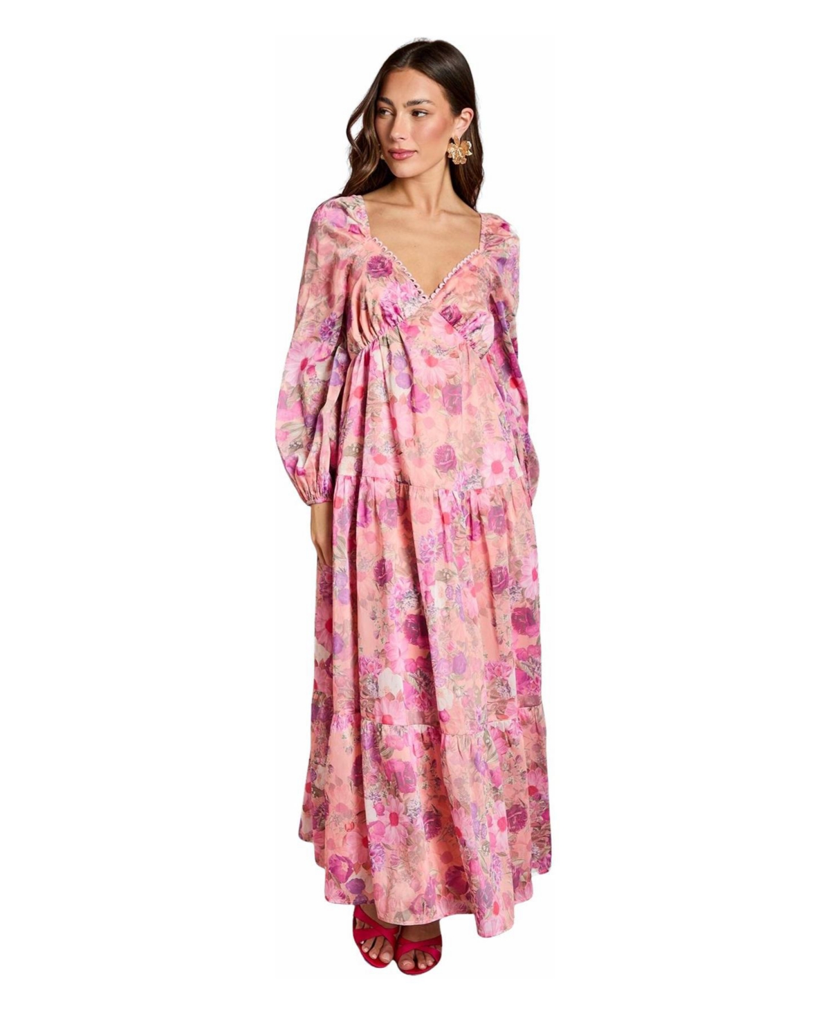 Coast Women’s Printed Fit and Flare Maxi Dress – Pink Coast Women’s Printed Fit and Flare Maxi Dress – Pink