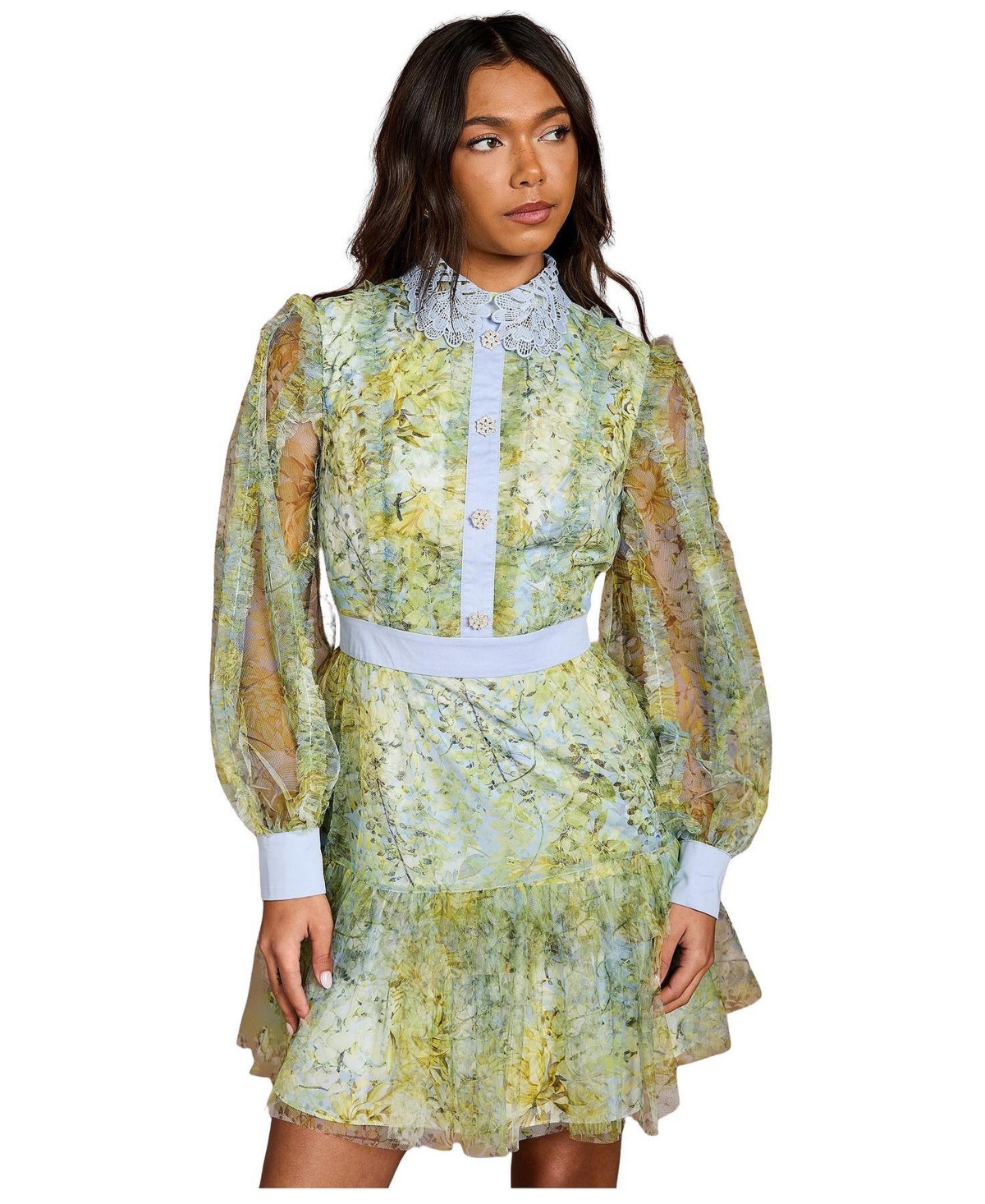 Coast Women’s Printed Mini Dress – Yellow Coast Women’s Printed Mini Dress – Yellow