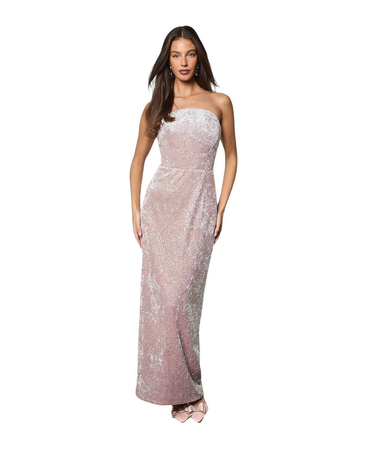 Coast Women’s Sequin Bandeau Neck Column Dress – Pink Coast Women’s Sequin Bandeau Neck Column Dress – Pink