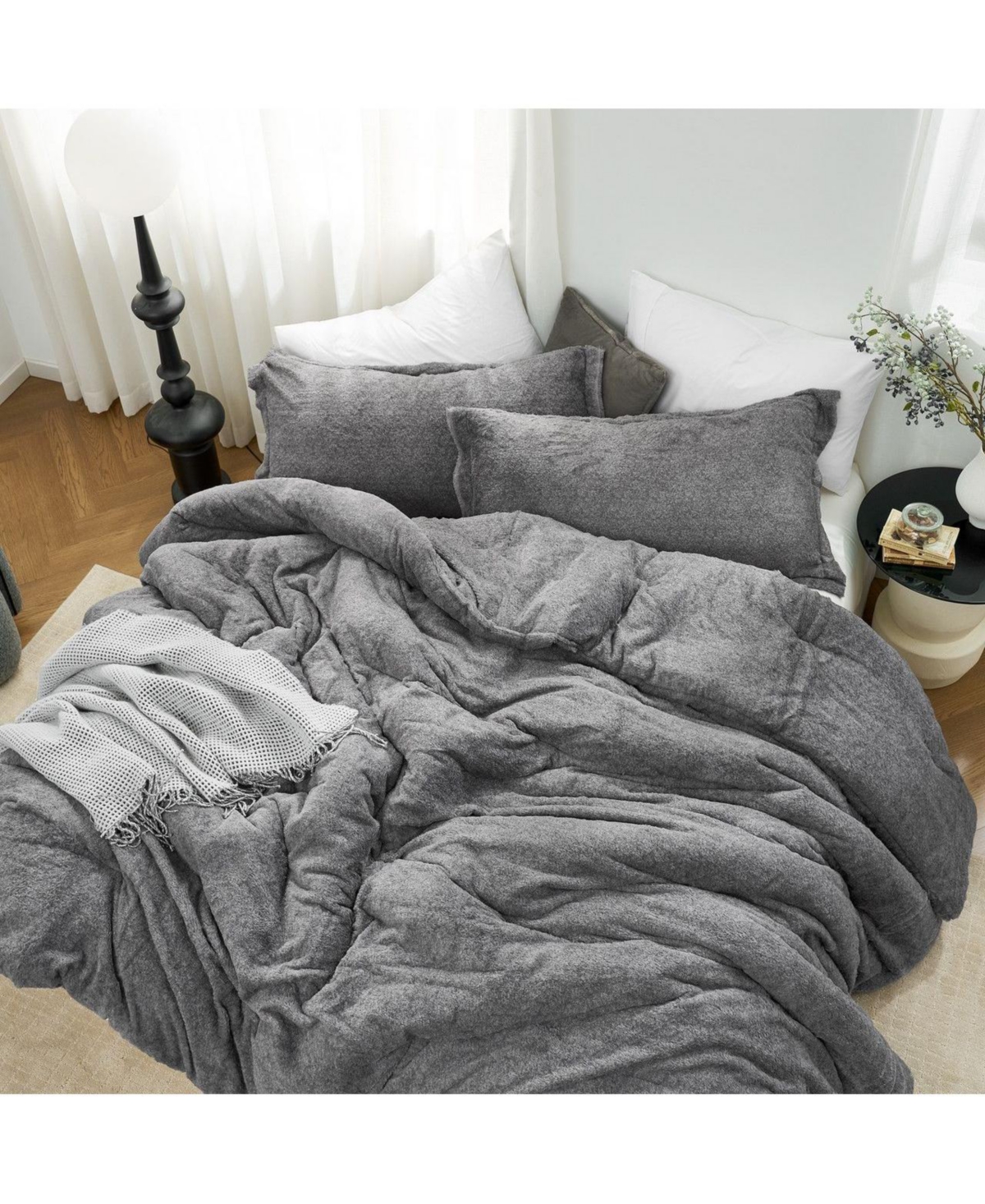 Coma Inducer Mountain of Shoulder Oversized Comforter Set – Rooted gray Coma Inducer Mountain of Shoulder Oversized Comforter Set – Rooted gray